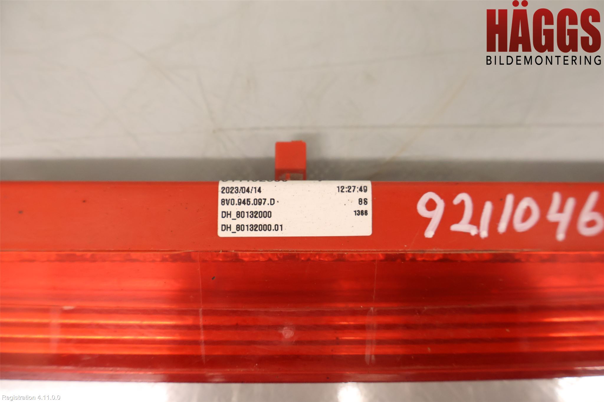 Audi Q4 E-TRON FZ 22- Bromsljus Bakruta