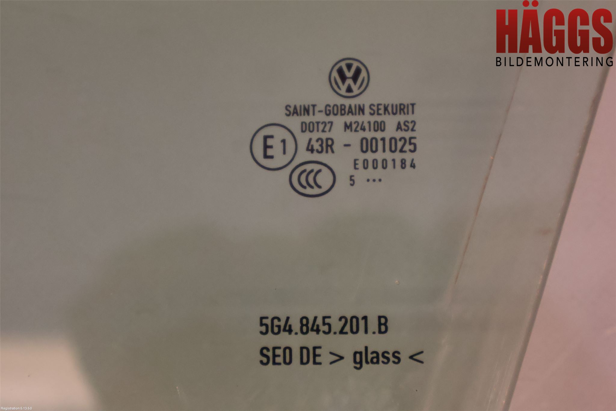 Volkswagen VW GOLF / E-GOLF VII 13-20 Dörruta Fram Vänster