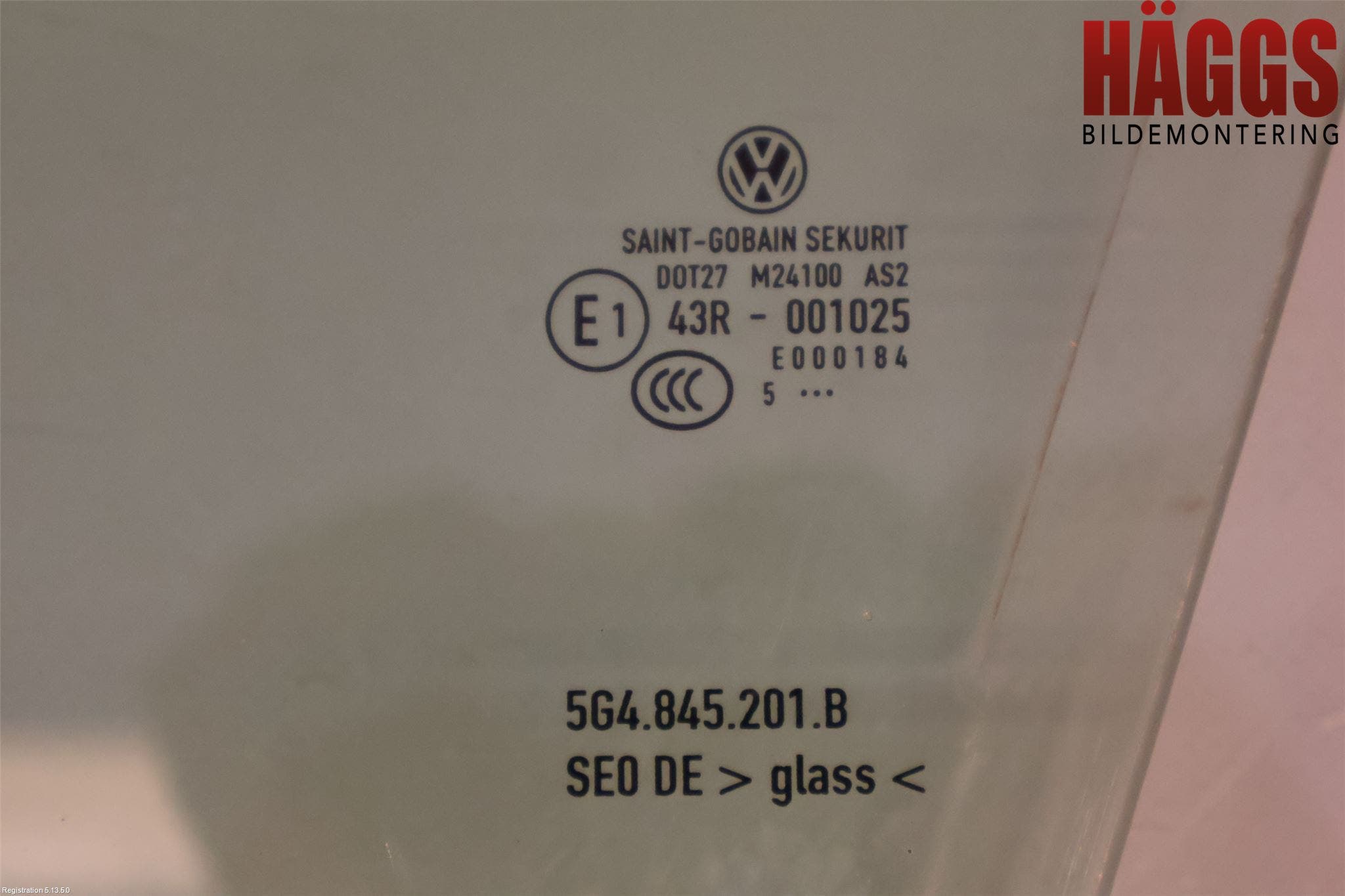 Volkswagen VW GOLF / E-GOLF VII 13-20 Dörruta Fram Vänster