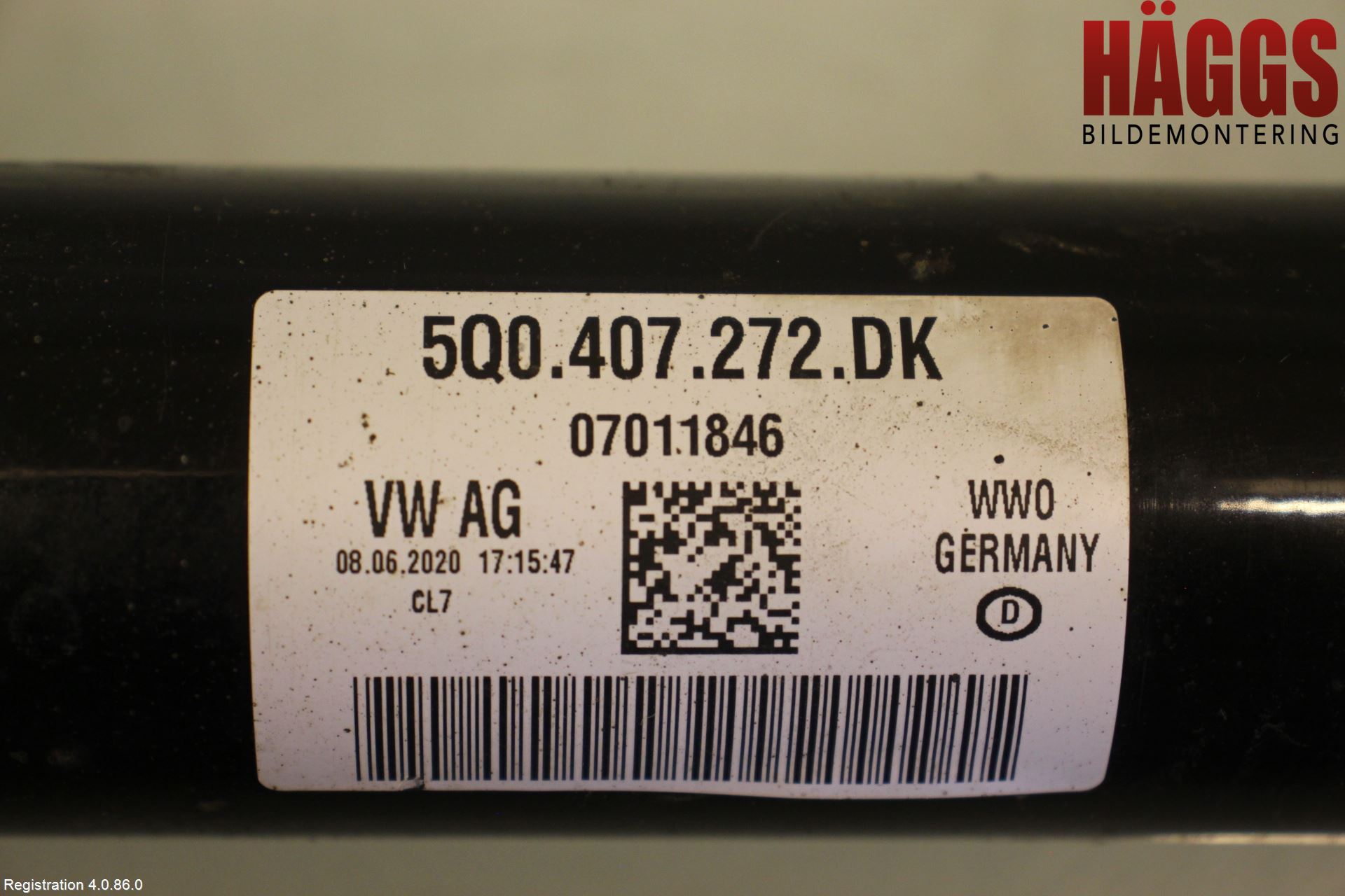 Volkswagen VW GOLF / E-GOLF VII 13-20 Drivaxel Fram Höger