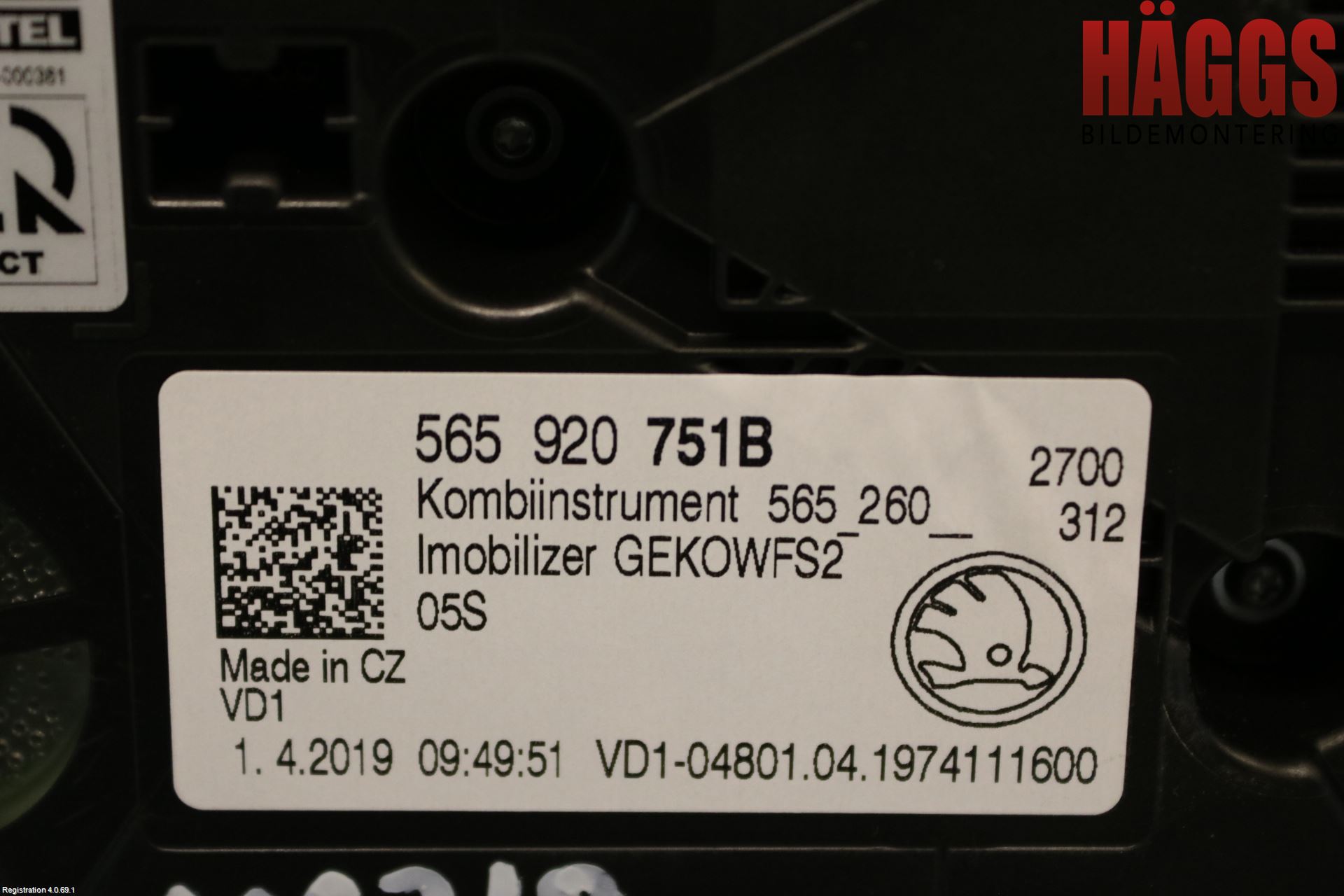 Skoda KODIAQ 17-24 Instrument Komb