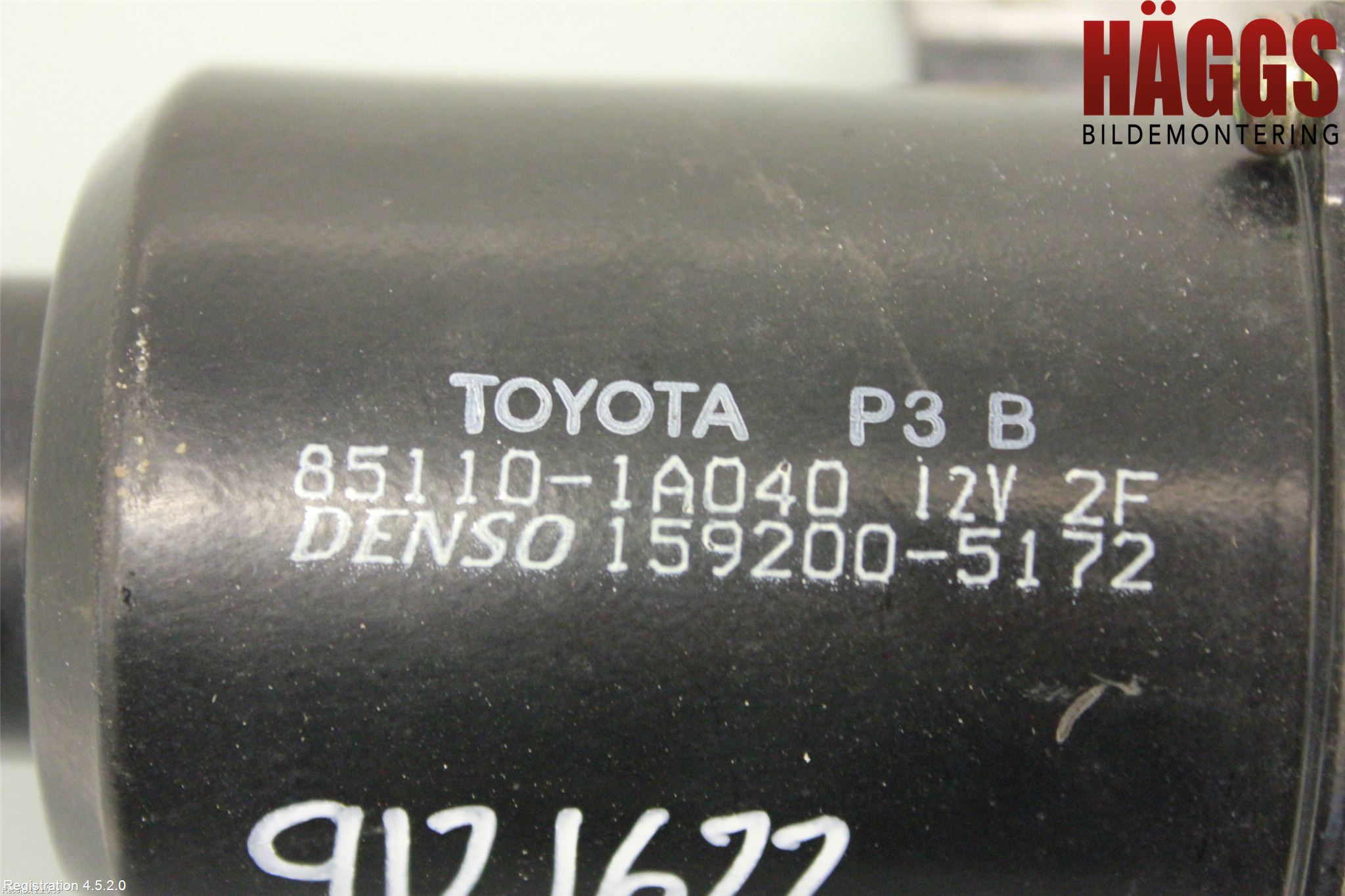Toyota COROLLA 02-07 Torkarmotor Vindruta