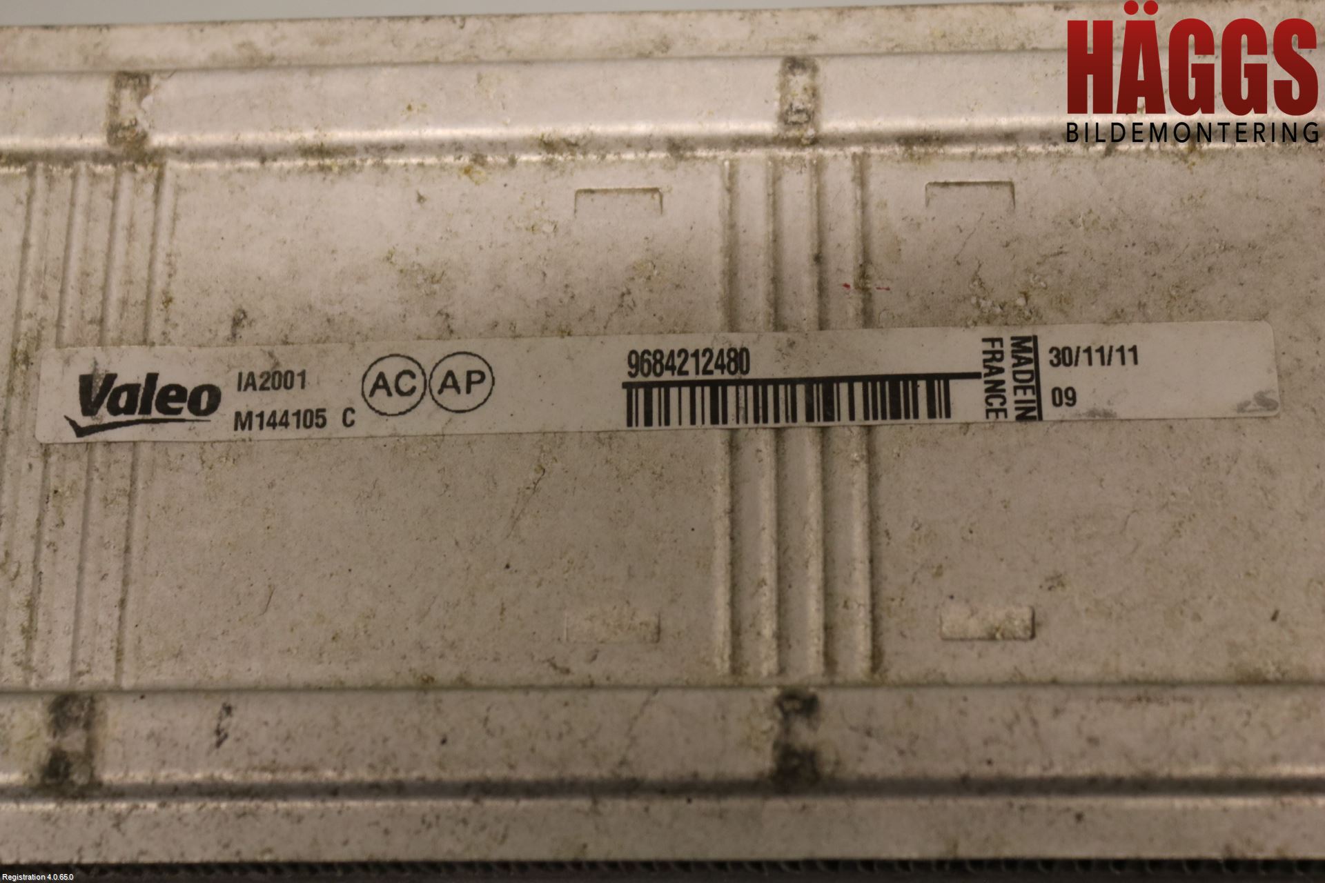 Citroen C4 II 11-18 Laddluft-Intercooler Kyl