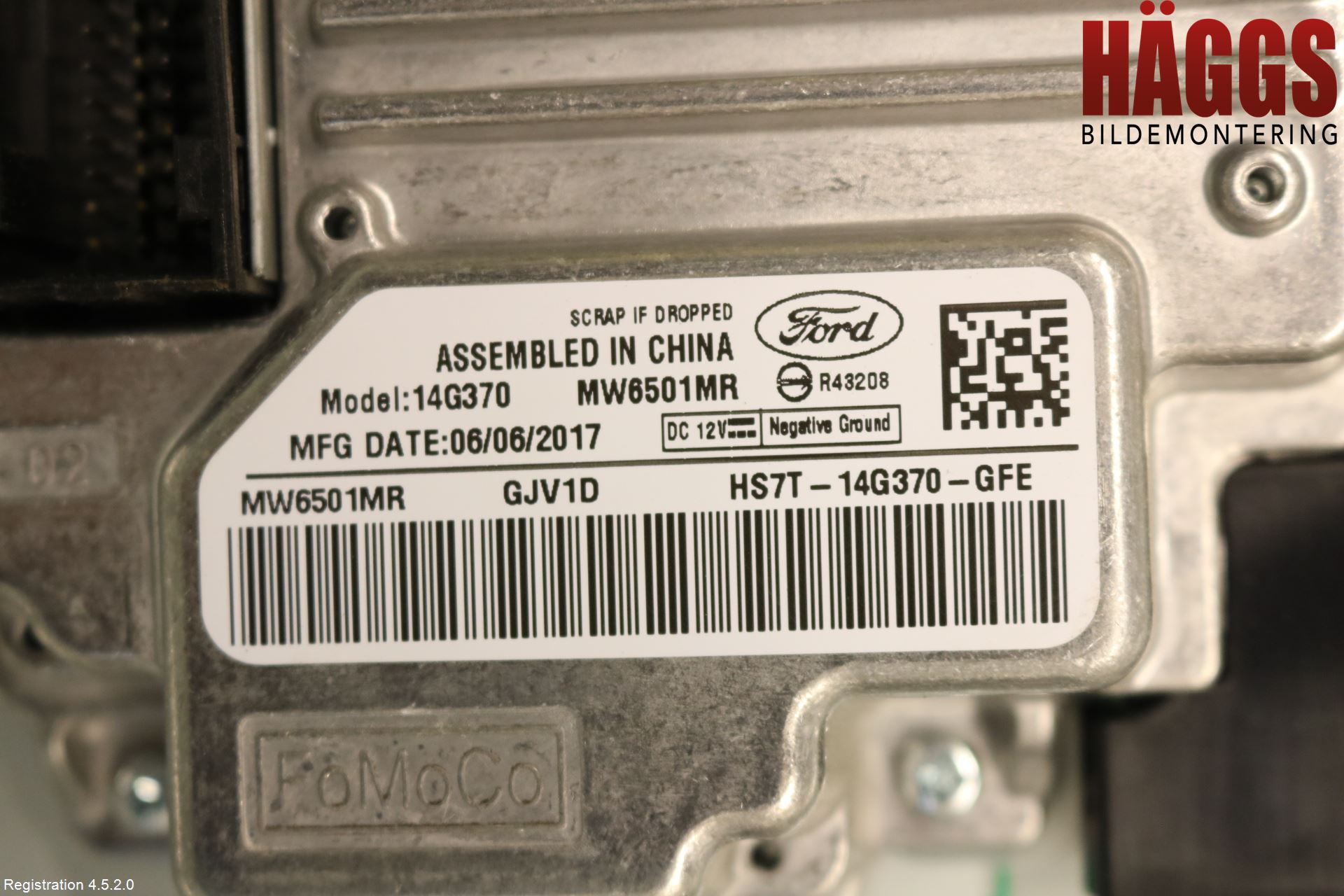 Ford RANGER EU 12-23 Bildskärm