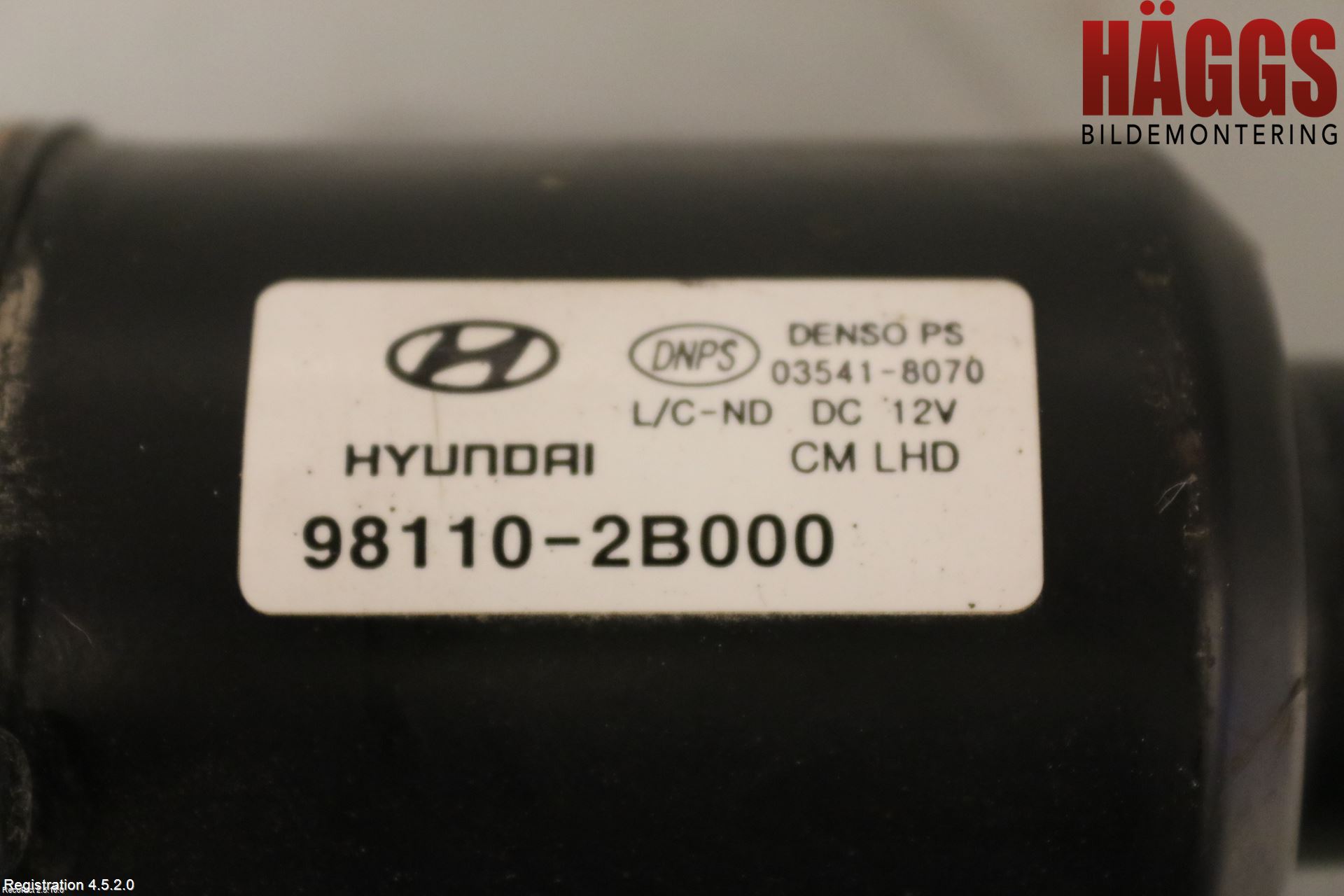 Hyundai SANTA FE  06-12 Torkarmotor Vindruta