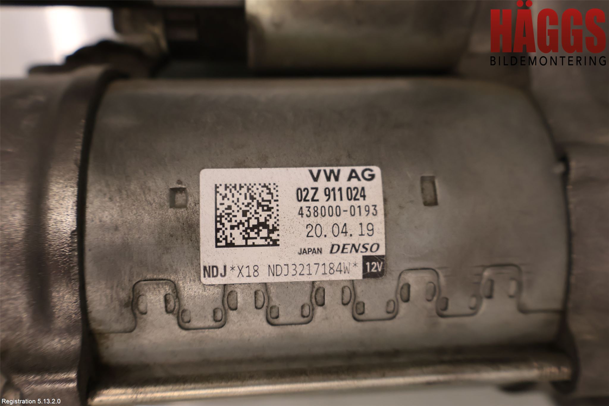 Volkswagen VW GOLF / E-GOLF VII 13-20 Startmotor