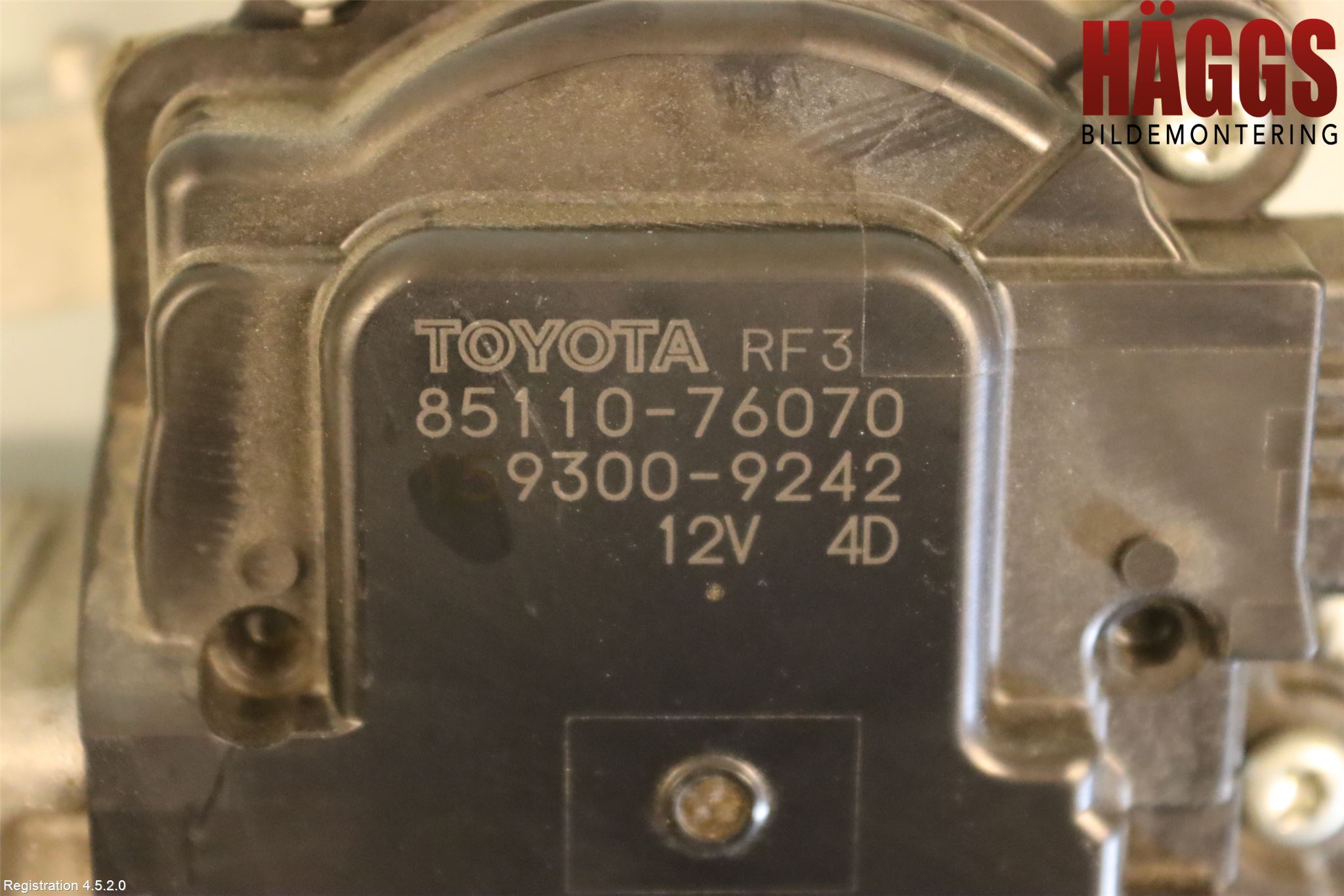 Lexus NX 300h 15-21 Torkarmotor Vindruta