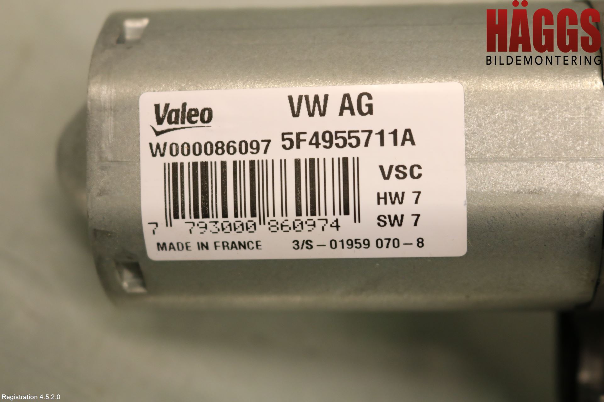 Skoda FABIA 15-21 Torkarmotor Baklucka