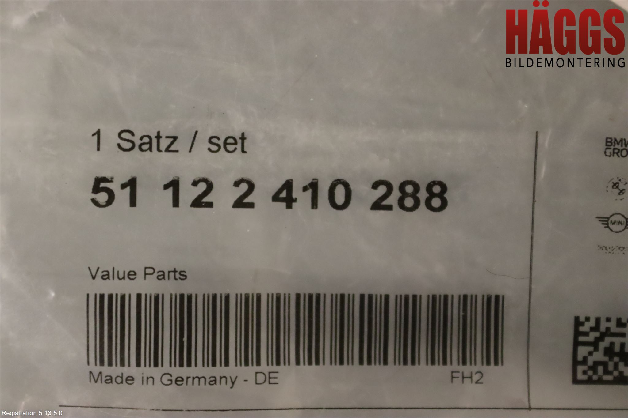 BMW X1 E84 10-15 Stötfångarbeklädnad Bak
