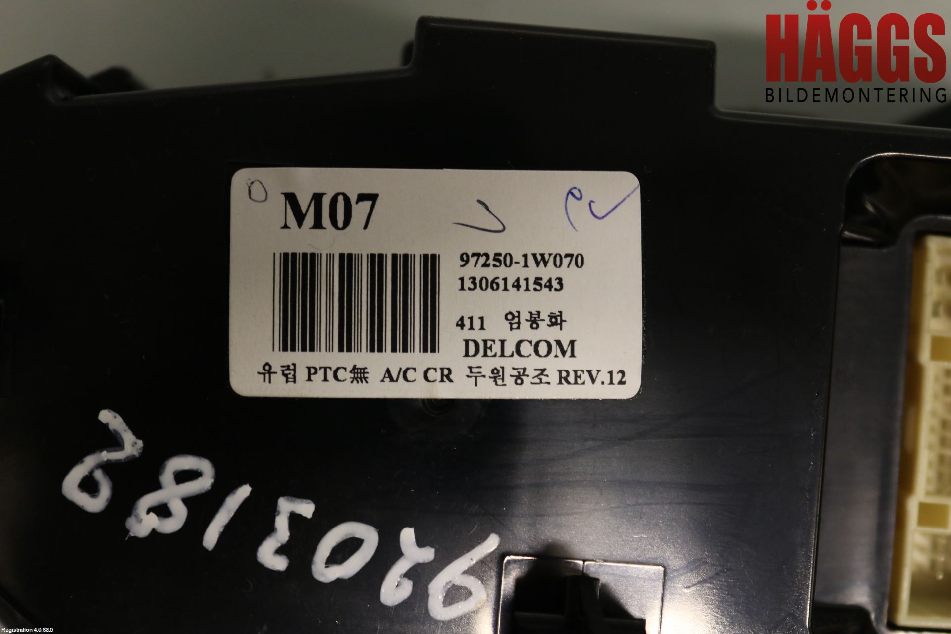 Kia RIO 12-16 Ac Styrenhet Ac Manöveren