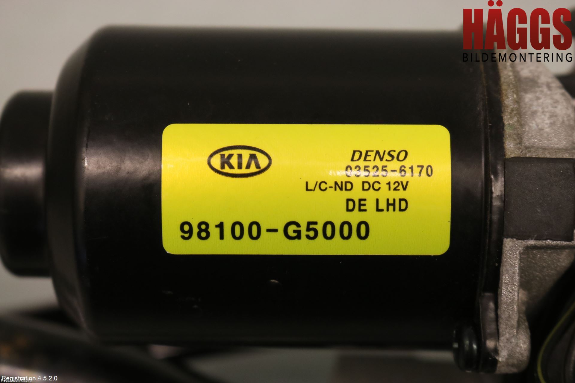 Kia NIRO (DE) 17-22 Torkarmotor Vindruta