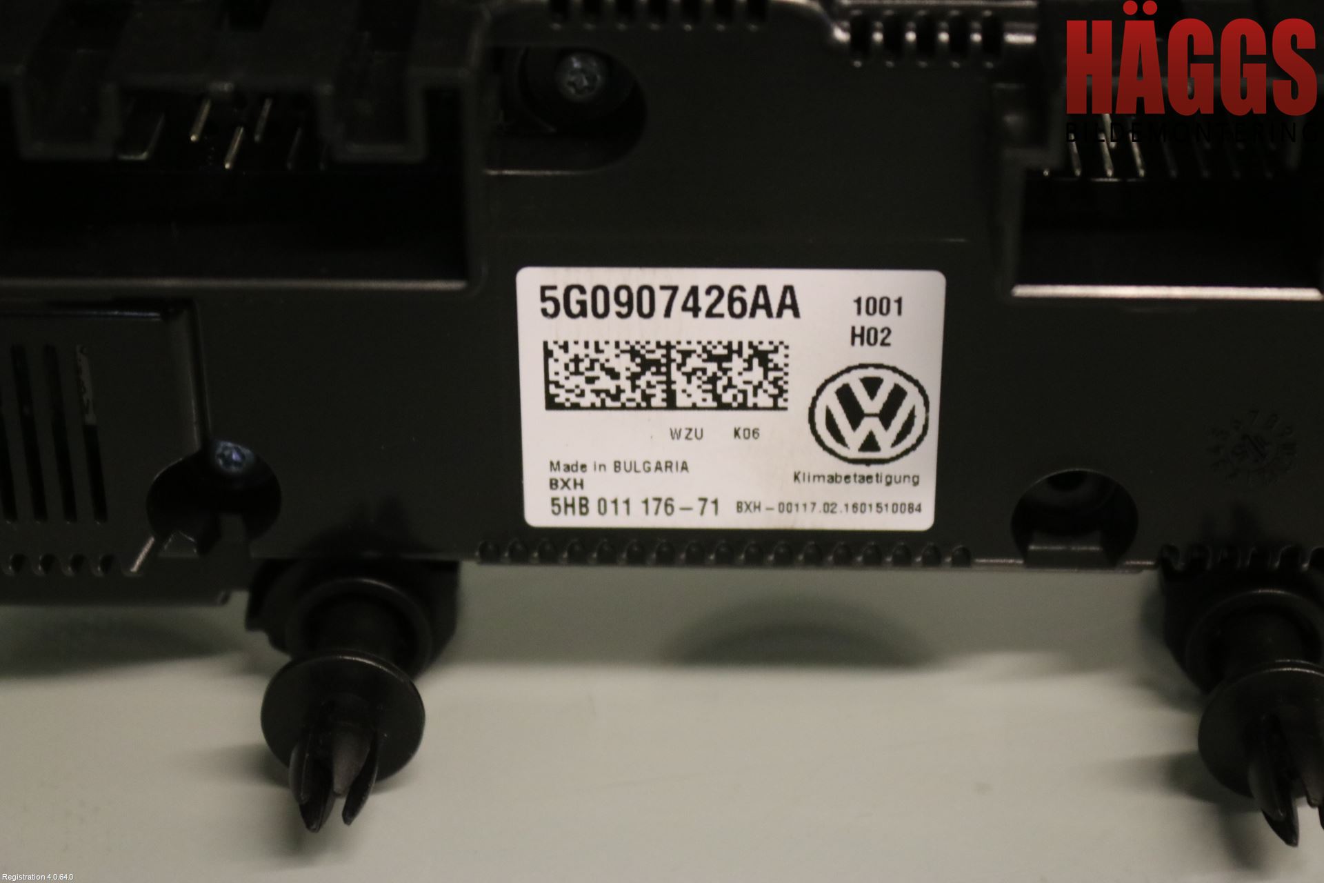 Volkswagen VW GOLF / E-GOLF VII 13-20 Ac Styrenhet Ac Manöveren