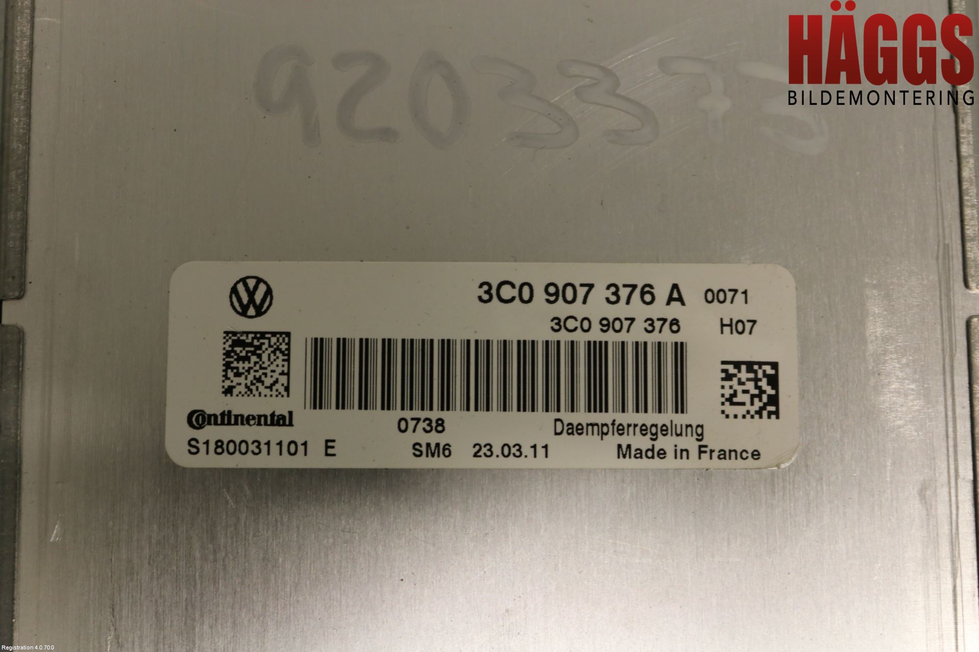 Volkswagen VW SCIROCCO 09-17 Styrenhet Fjädring