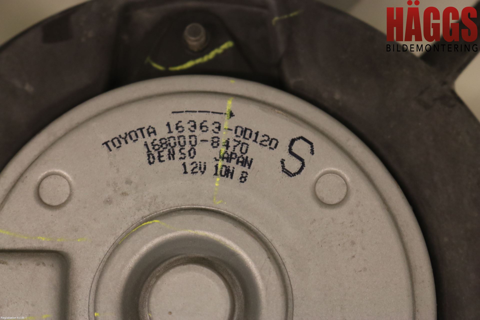 Toyota AURIS 10-12 Kylfläkt El