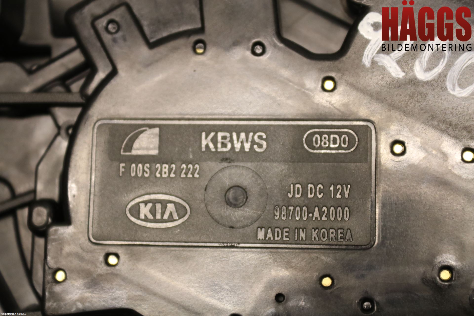 Kia CEED 12-18 Torkarmotor Baklucka