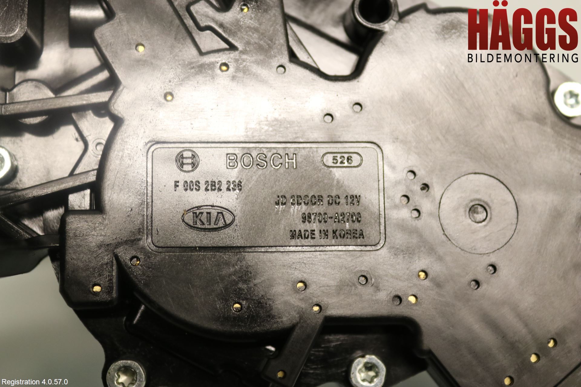Kia CEED 12-18 Torkarmotor Baklucka