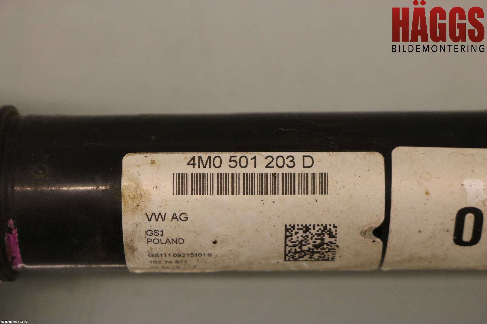 Audi Q7/SQ7 Drivaxel Bak Vä-Hö