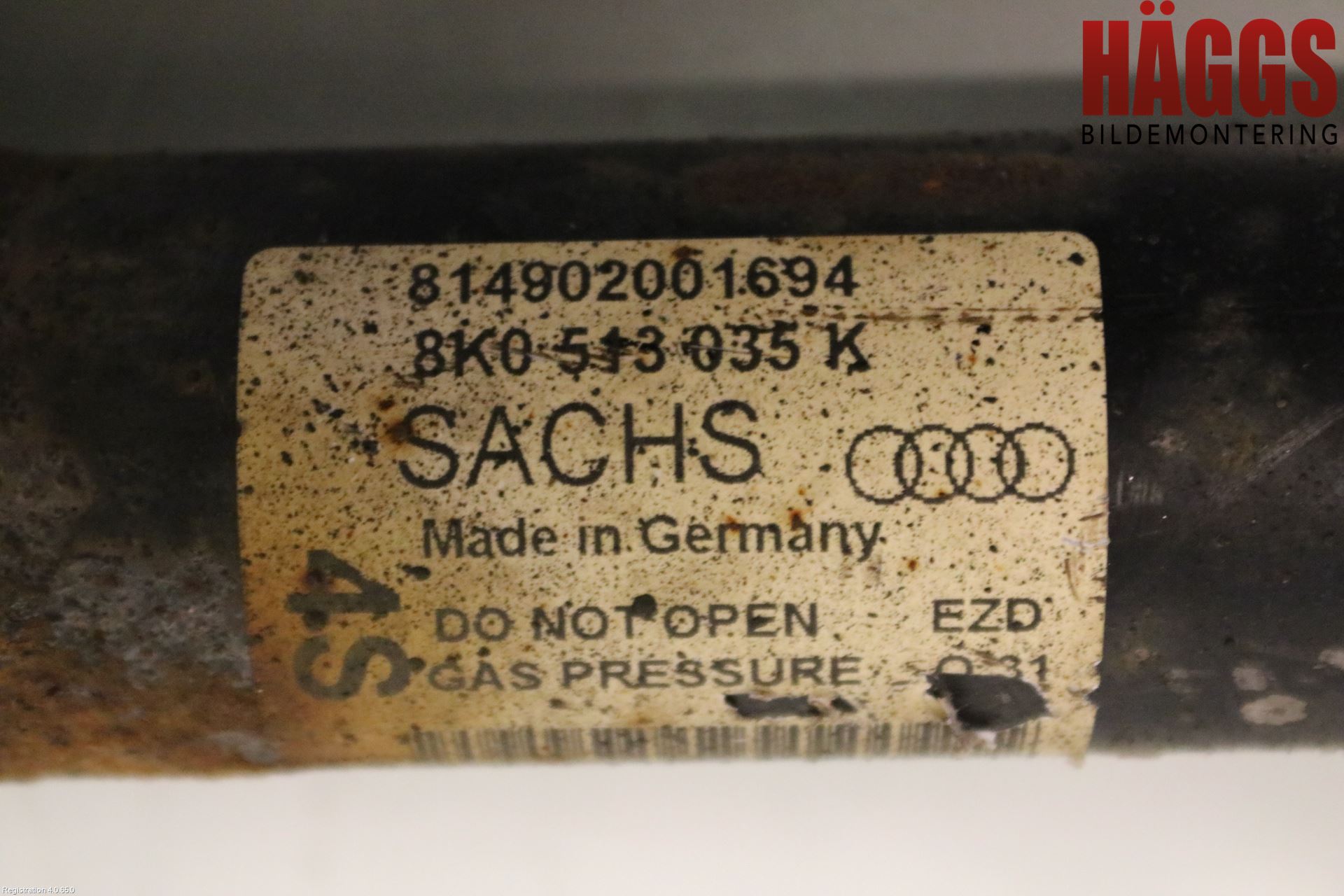 Audi A4/S4 08-11 Stötdämpare Bak