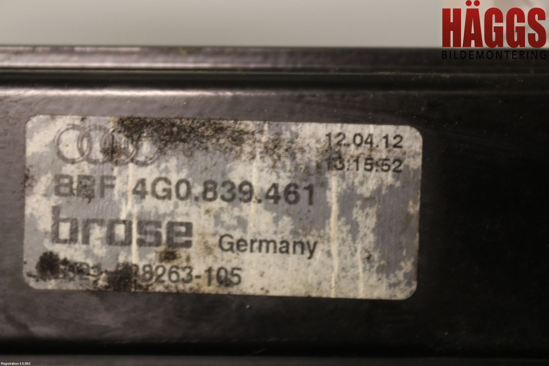 Audi A6/S6 4G 11-18 Fönsterhissmekanism