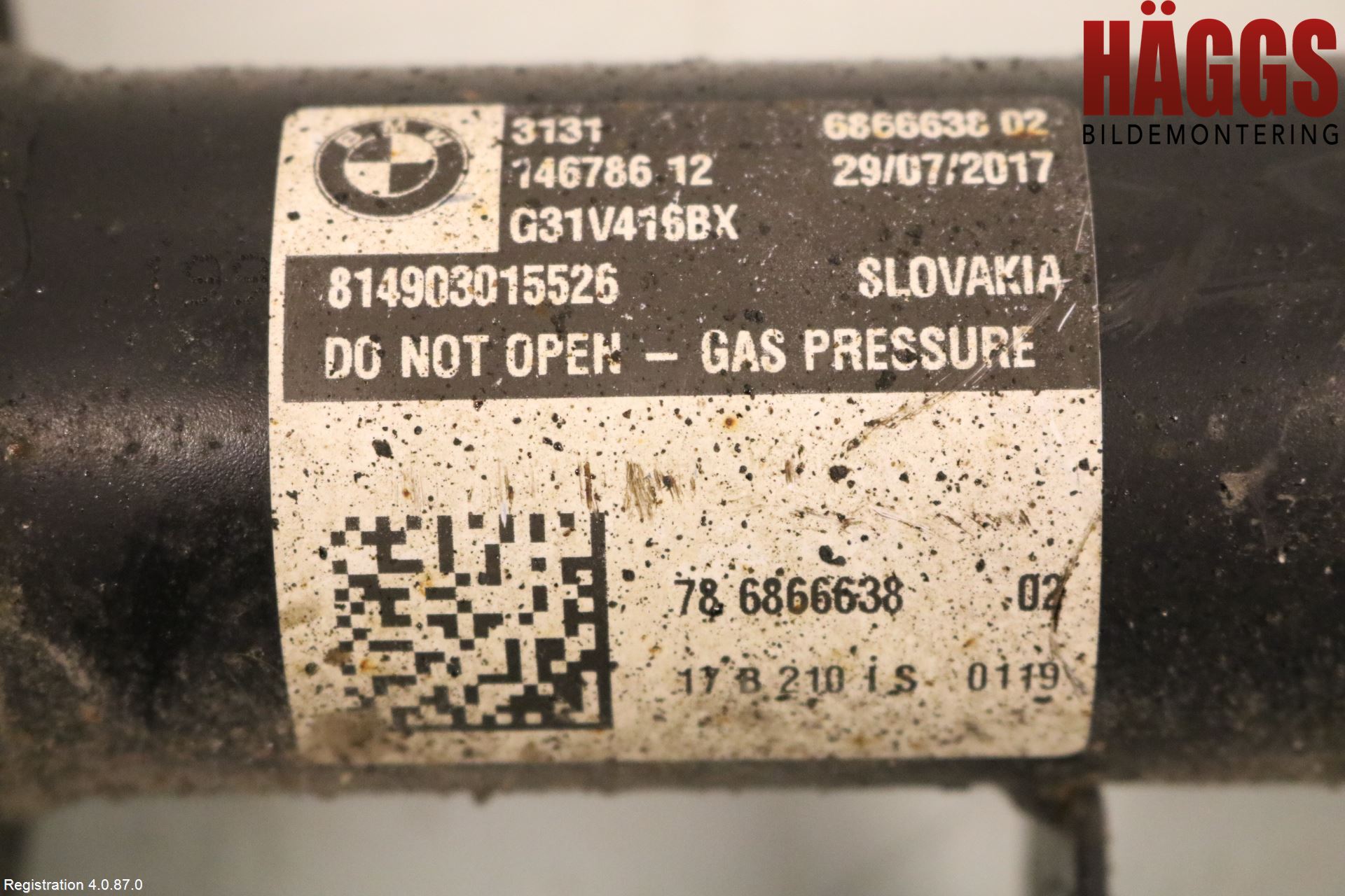 BMW 5 G30/G31/F90 17-23 Fjäderben Fram Höger