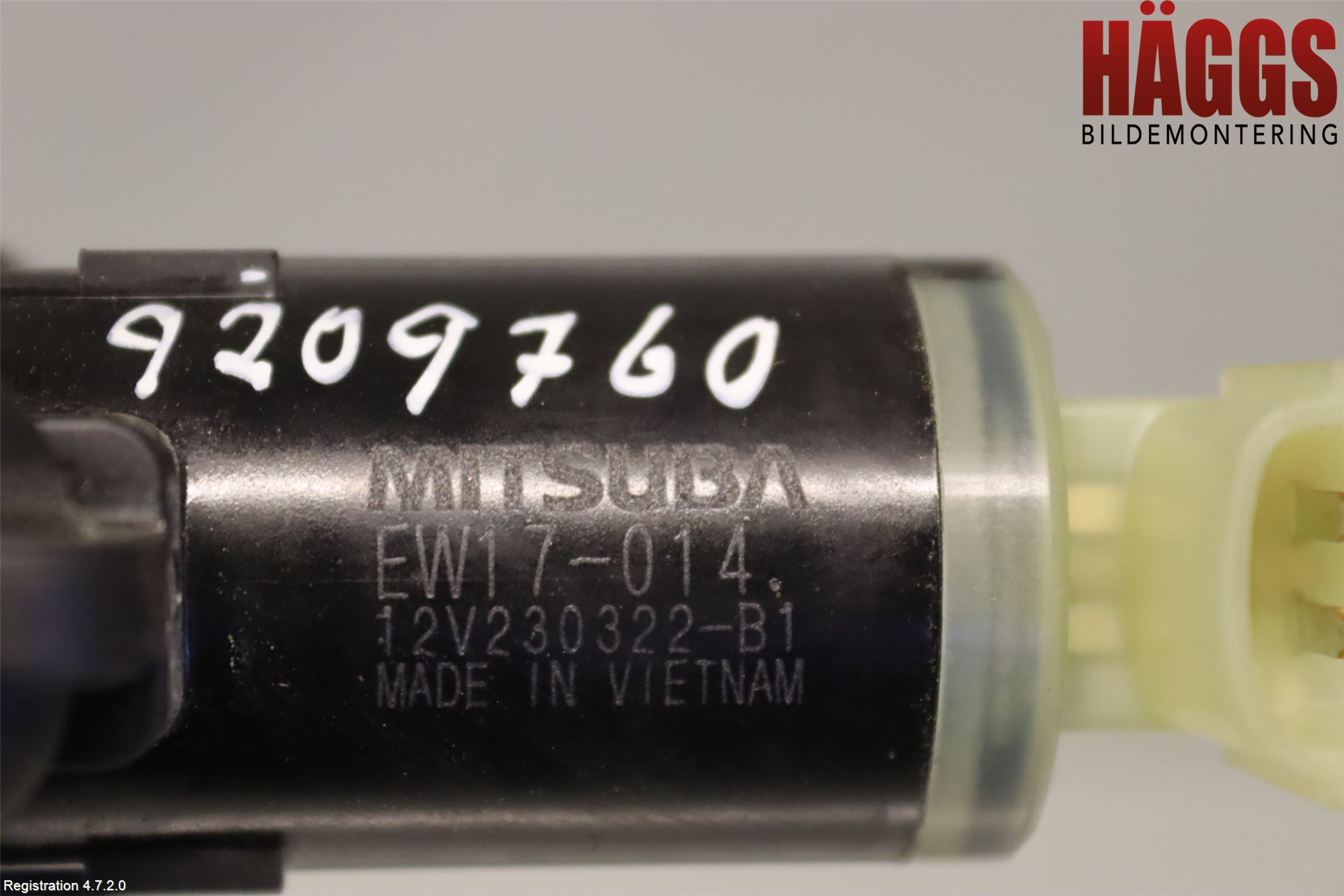 Mazda CX-60 22- Spolarpump Vindruta