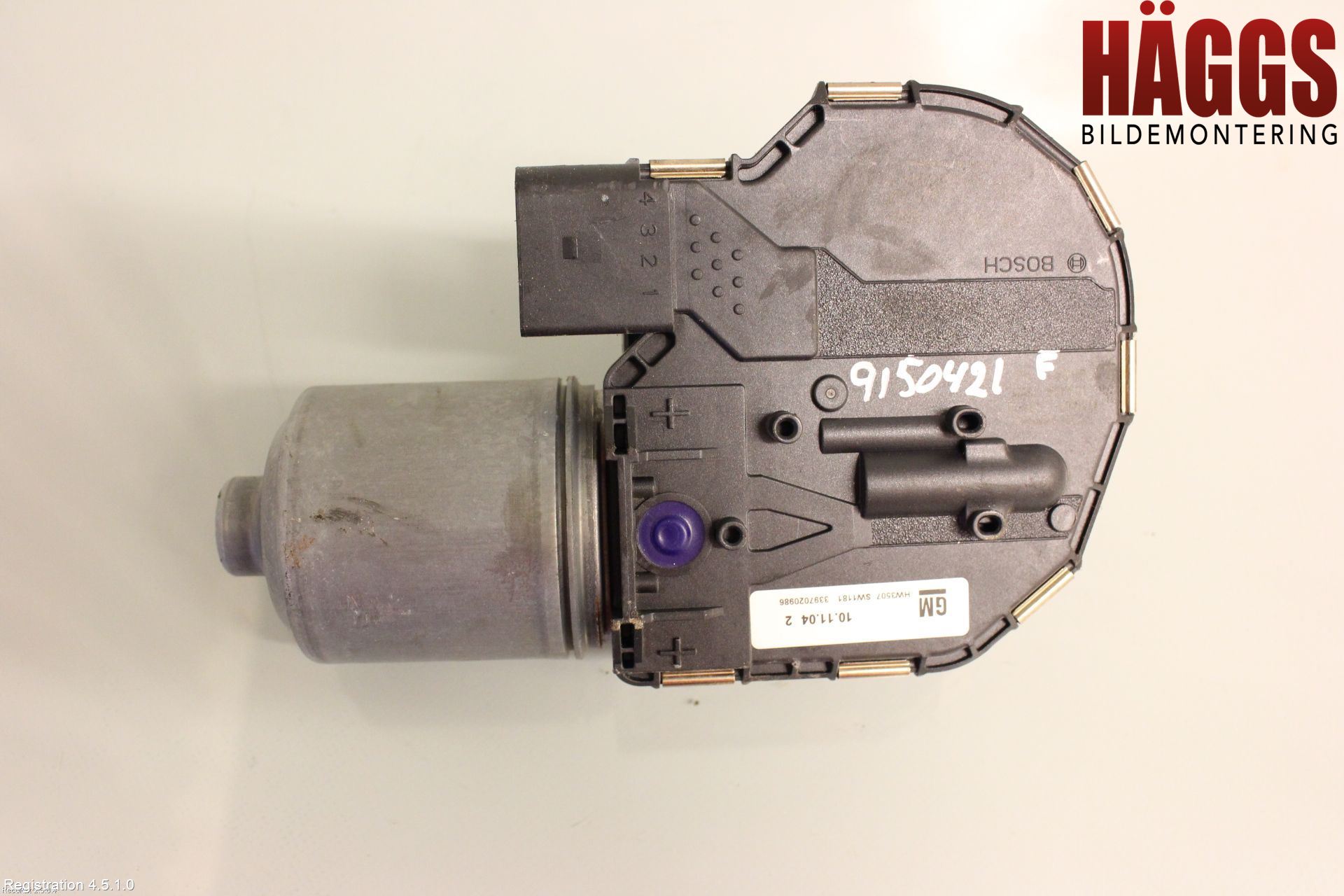 Opel ASTRA J 10-15 Torkarmotor Vindruta