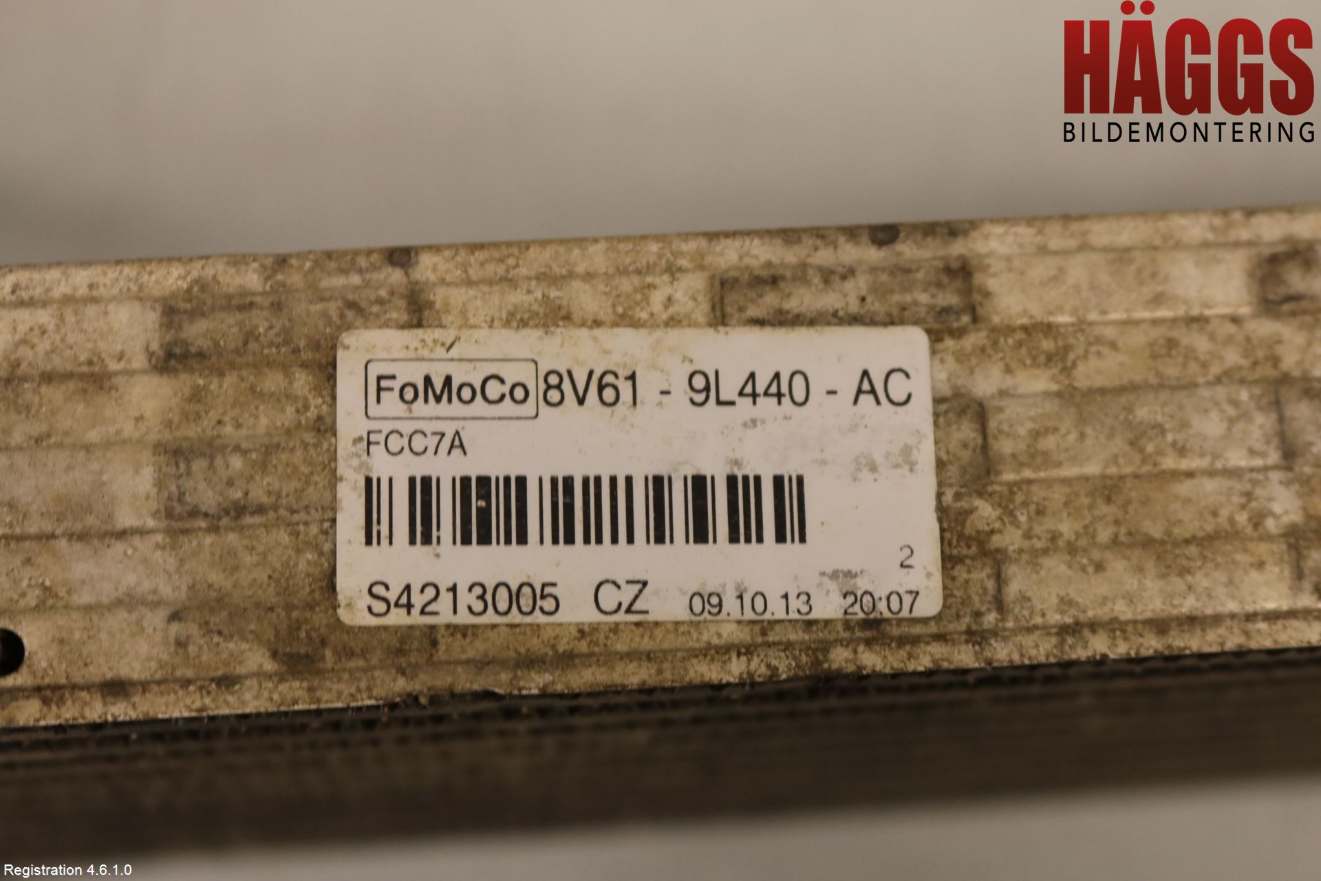 Ford KUGA 13-16 Laddluft-Intercooler Kyl