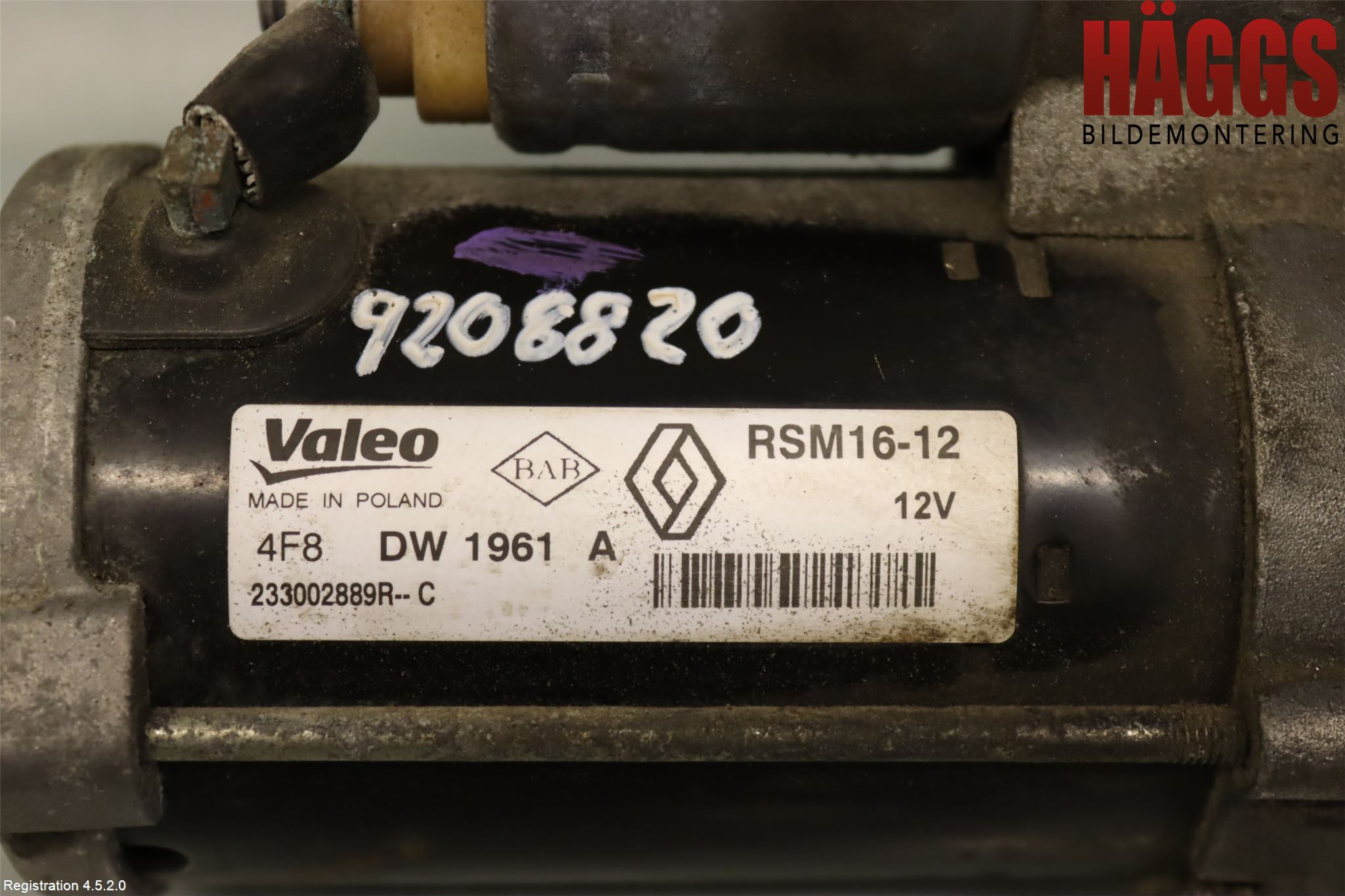 Nissan NV300 16-22 Startmotor Diesel