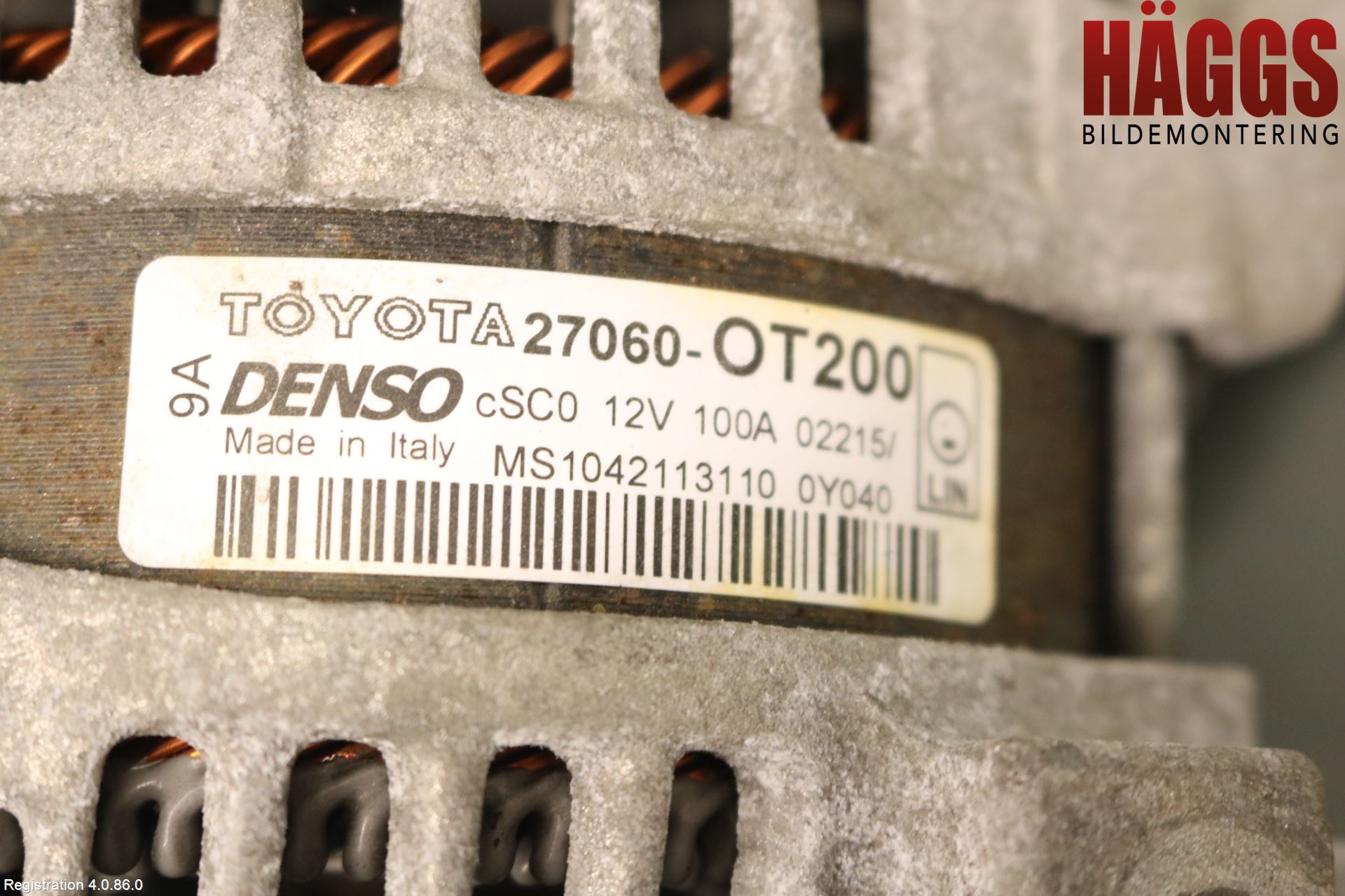 Toyota AURIS 13-19 Generator