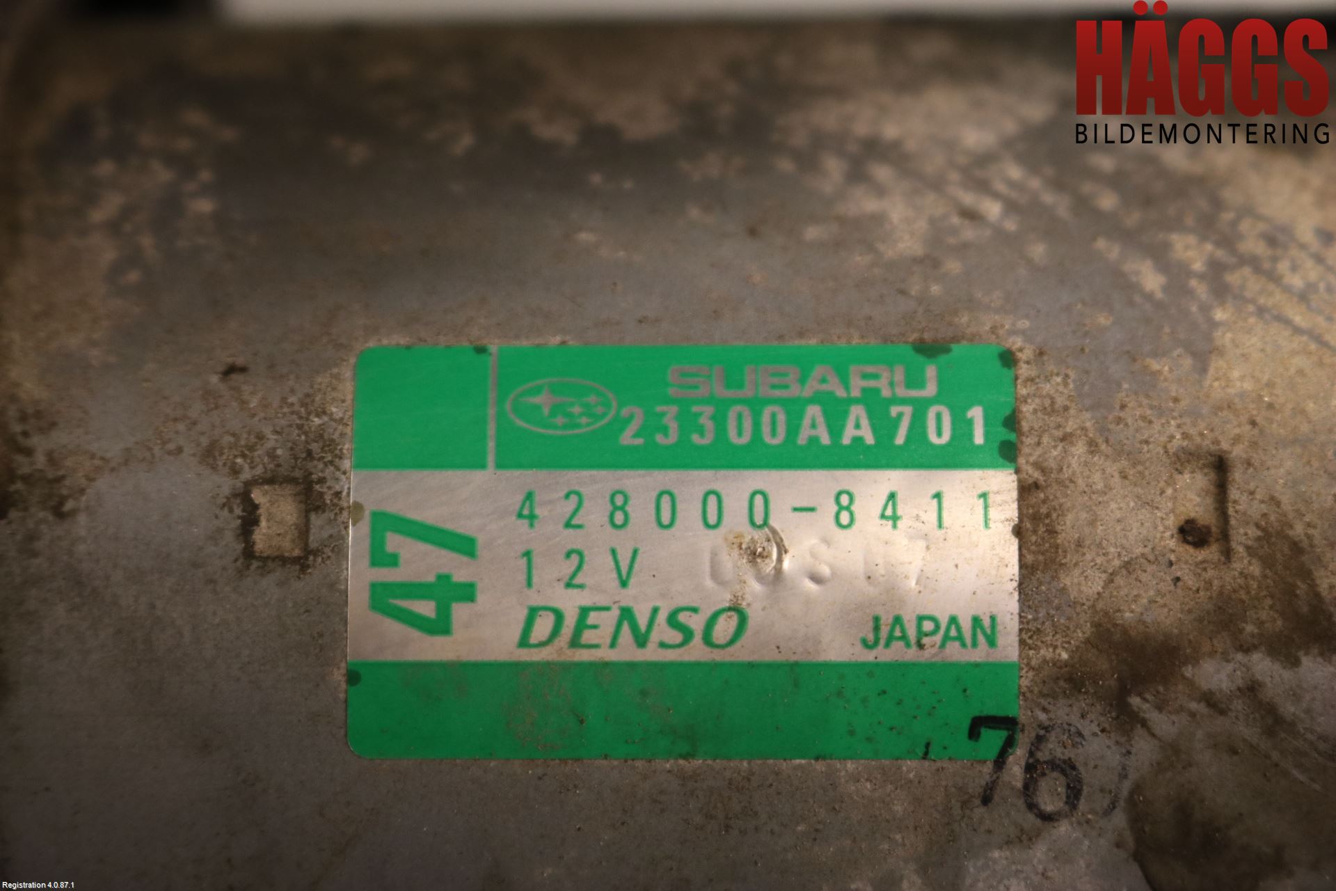 Subaru XV 12-17 Startmotor