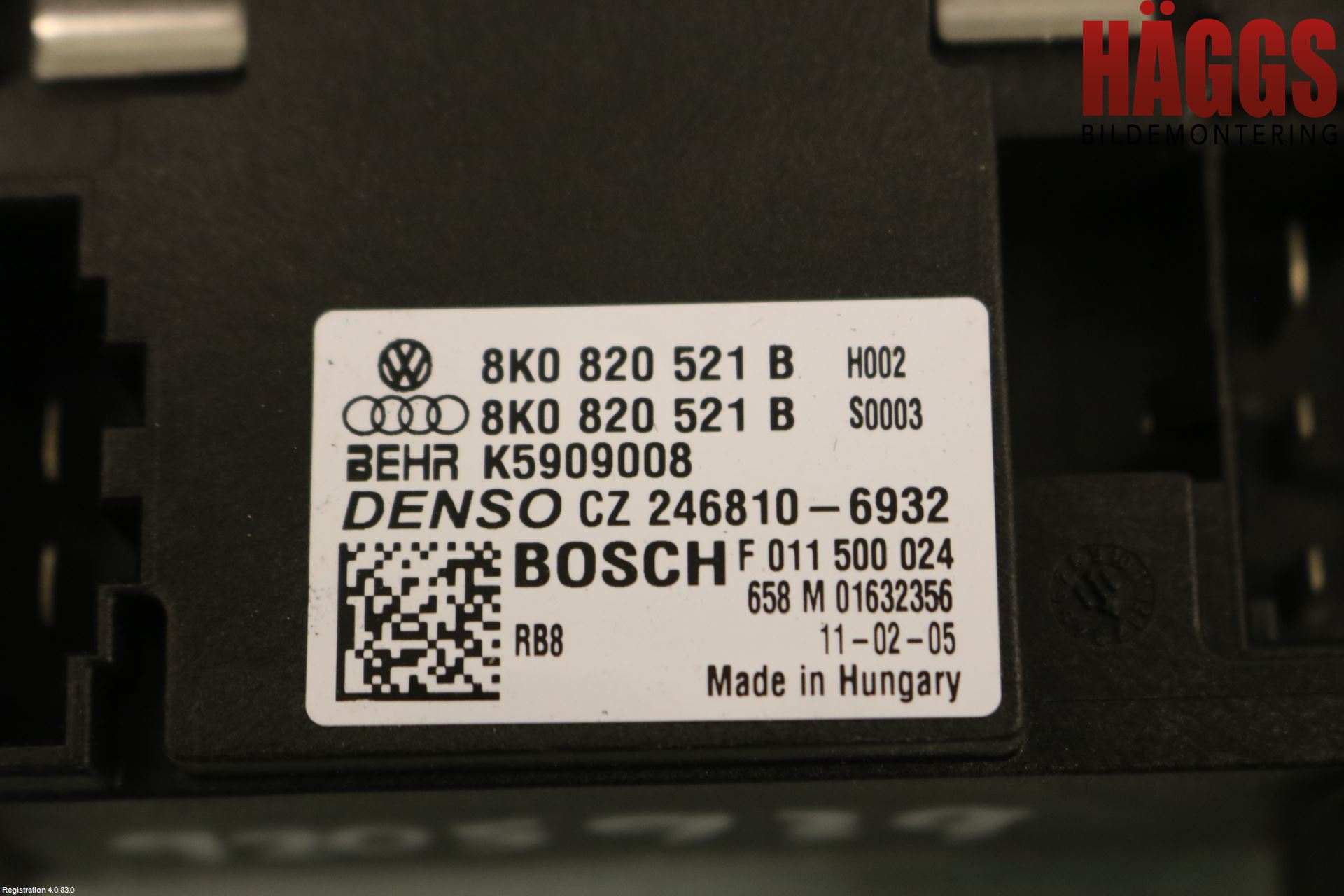 Audi A4 ALLROAD 09-16 Värmefläktsmotstånd