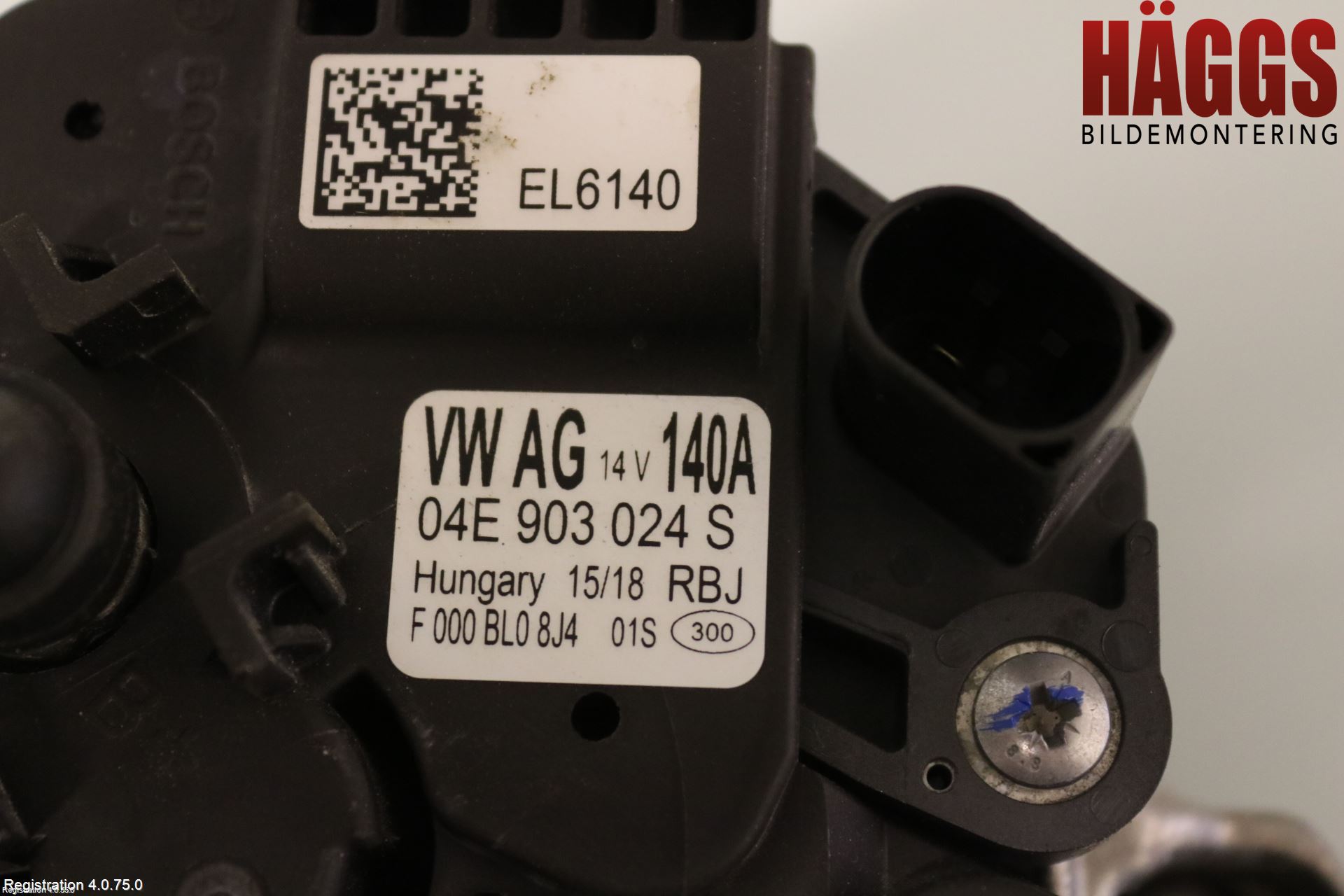 Volkswagen VW GOLF / E-GOLF VII 13-20 Generator