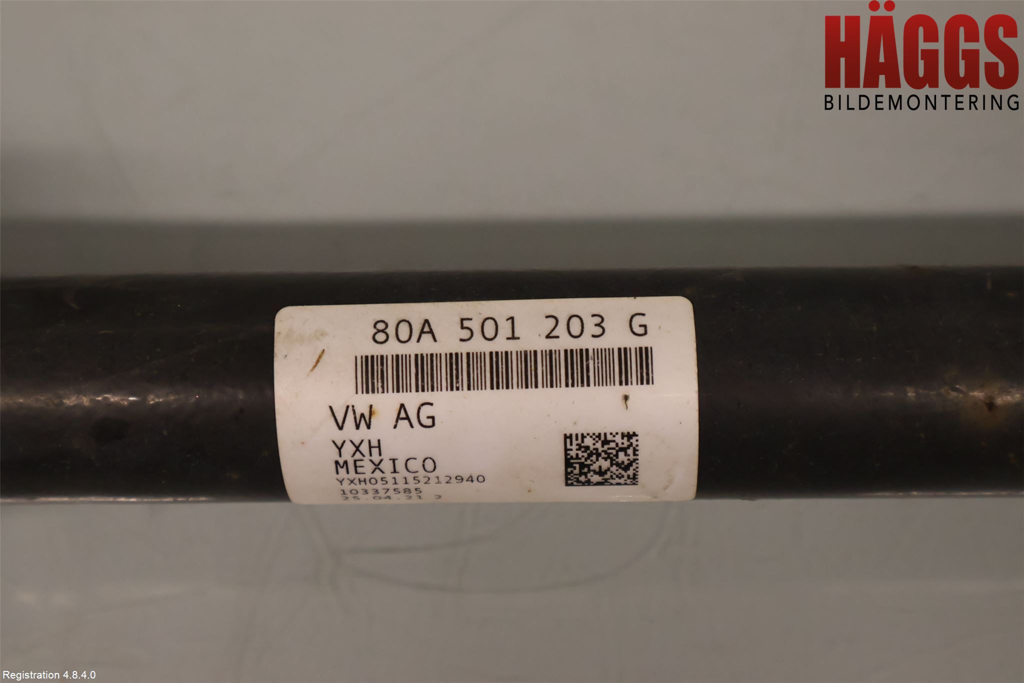 Audi Q5/SQ5 17- Drivaxel Bak Vänster