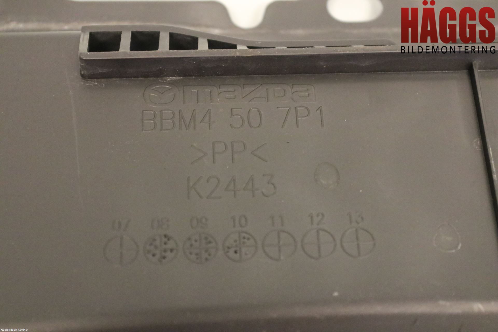 Mazda 3 II 09-13 Torpedplåt-Torpedplast