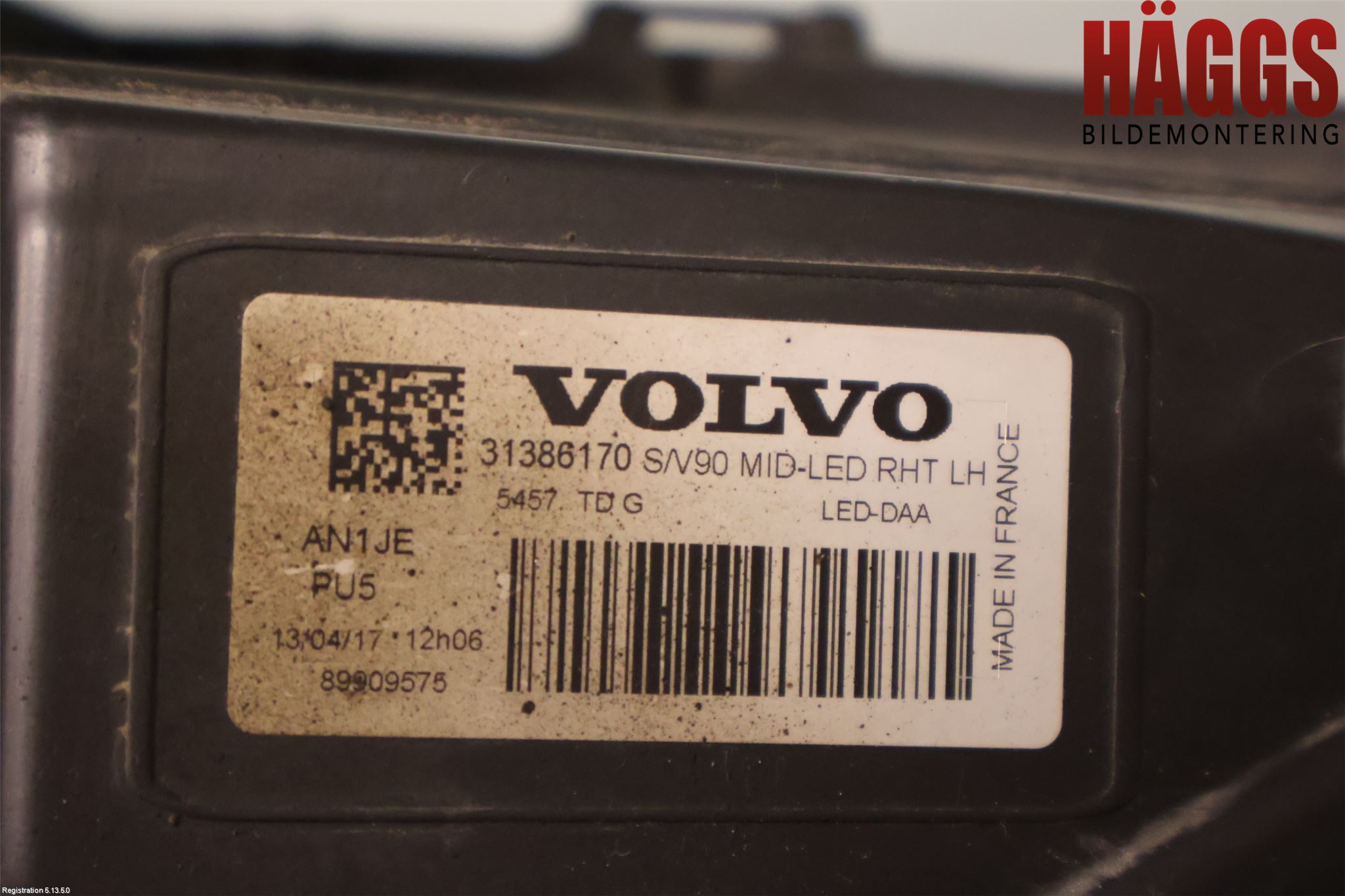 Volvo V90 17->> Strålkastare Vänster