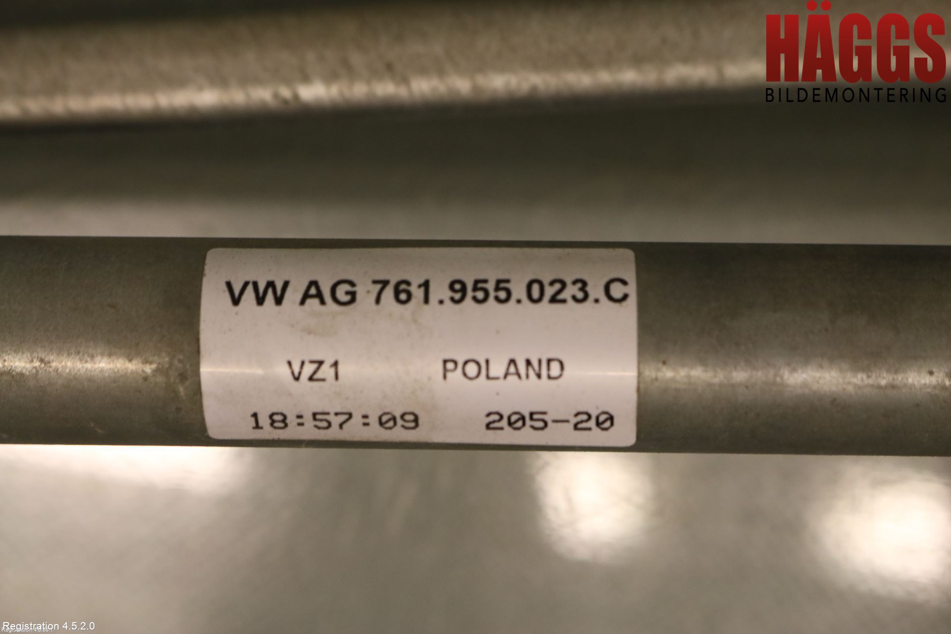 Volkswagen VW TOUAREG CR 18- Torkarmotor Vindruta