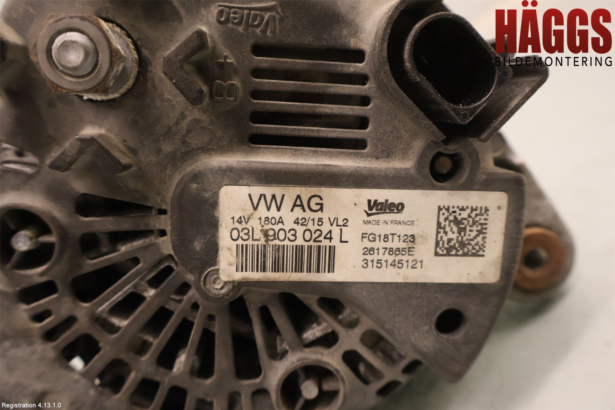 Volkswagen VW GOLF / E-GOLF VII 13-20 Generator