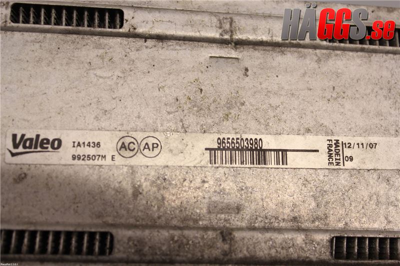 Peugeot 308 08-13 Laddluft-Intercooler Kyl