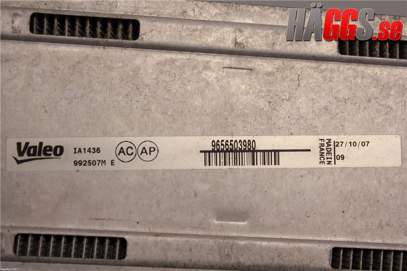 Peugeot 308 08-13 Laddluft-Intercooler Kyl