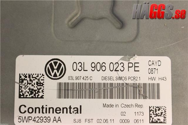 Volkswagen VW CADDY 11-15 Styrenhet Inspump Diesel