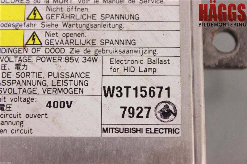 Mazda 5 05-10 Styrenhet Strålkastare