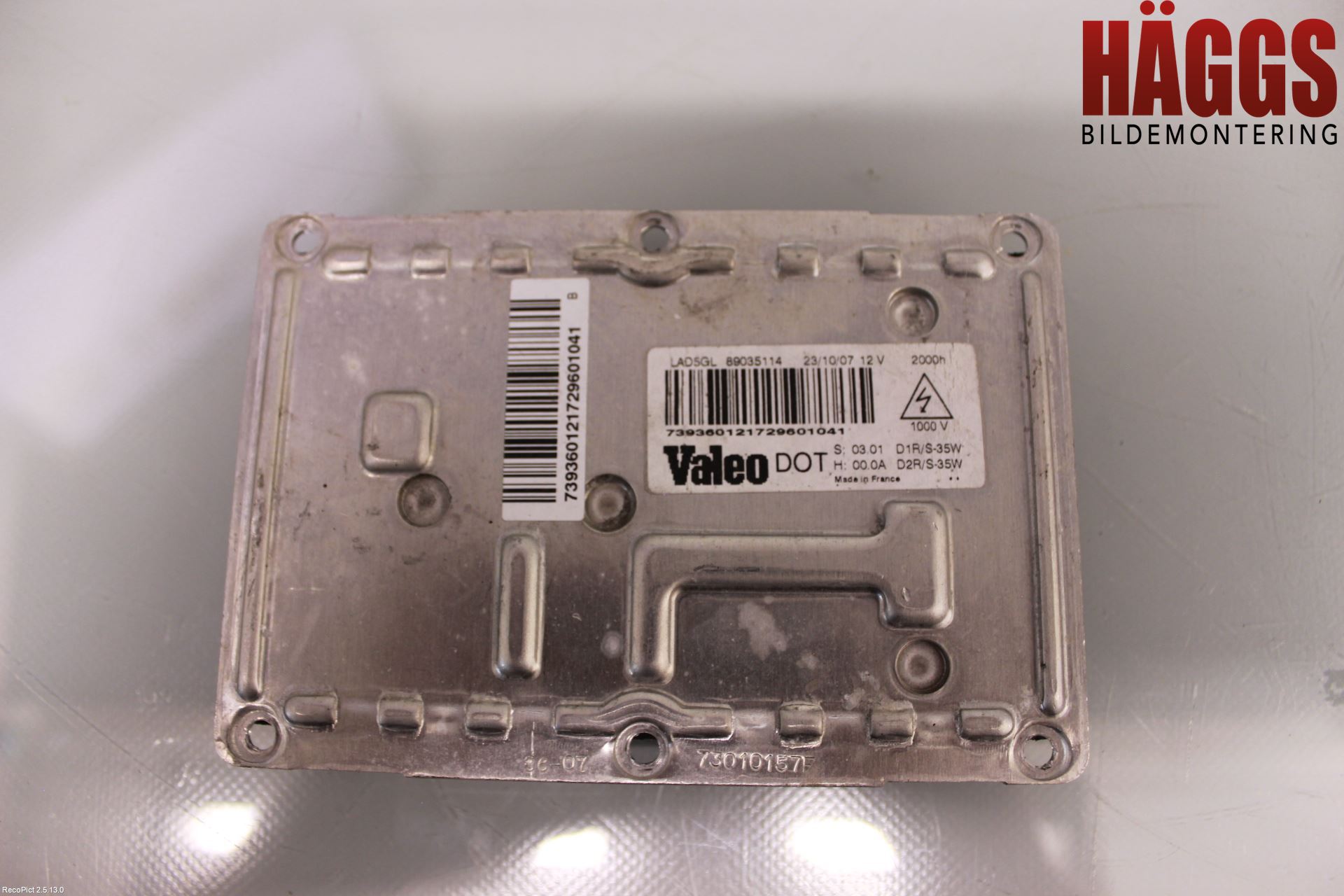 Citroen C5     05-08 Styrenhet Strålkastare