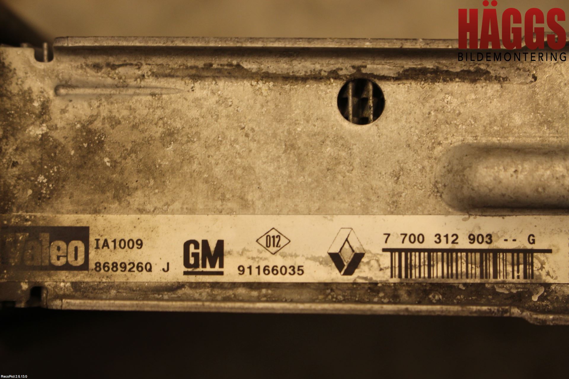 Renault TRAFIC   02-14 Laddluft-Intercooler Kyl