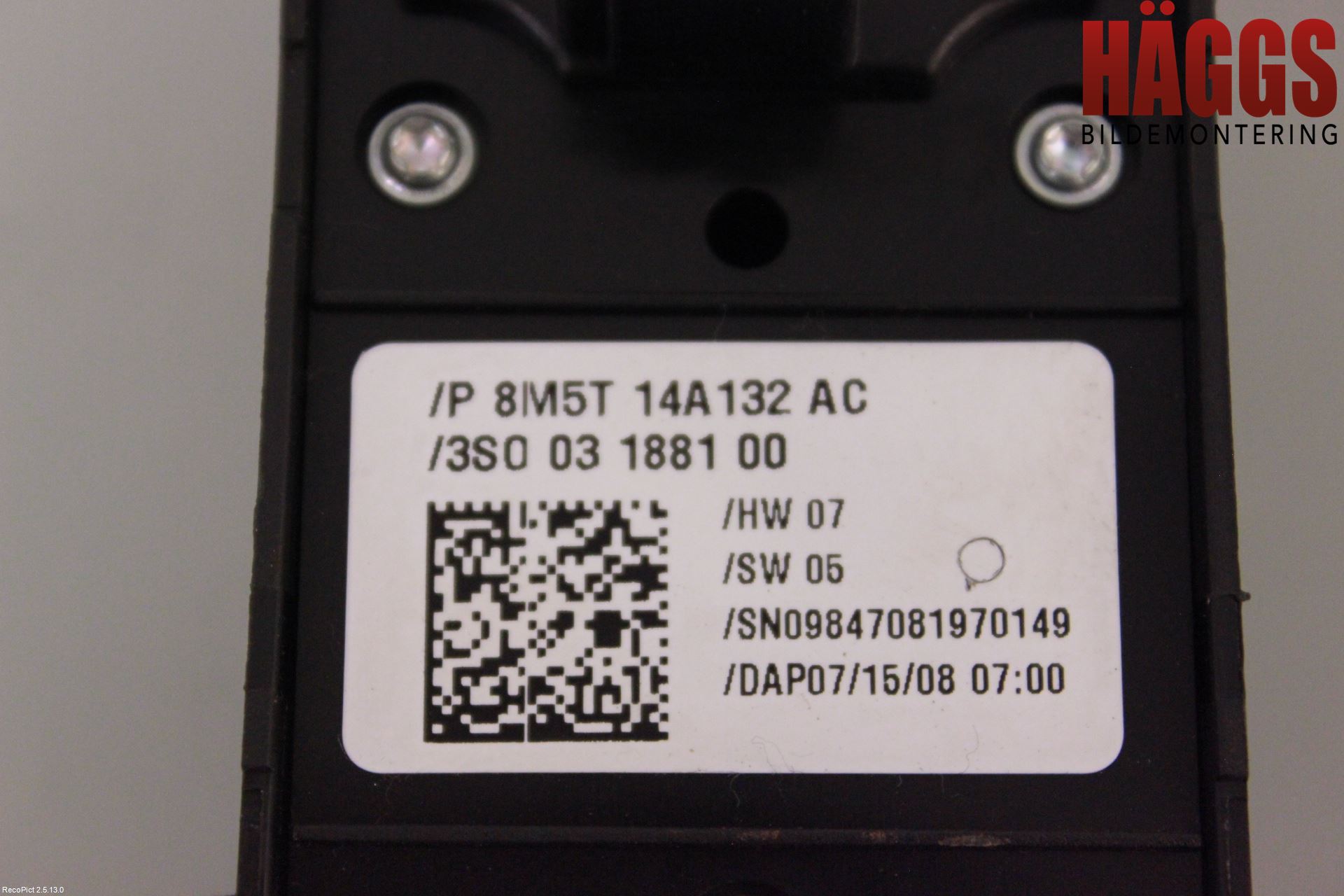 Ford FOCUS 08-11 Strömställare Elhiss