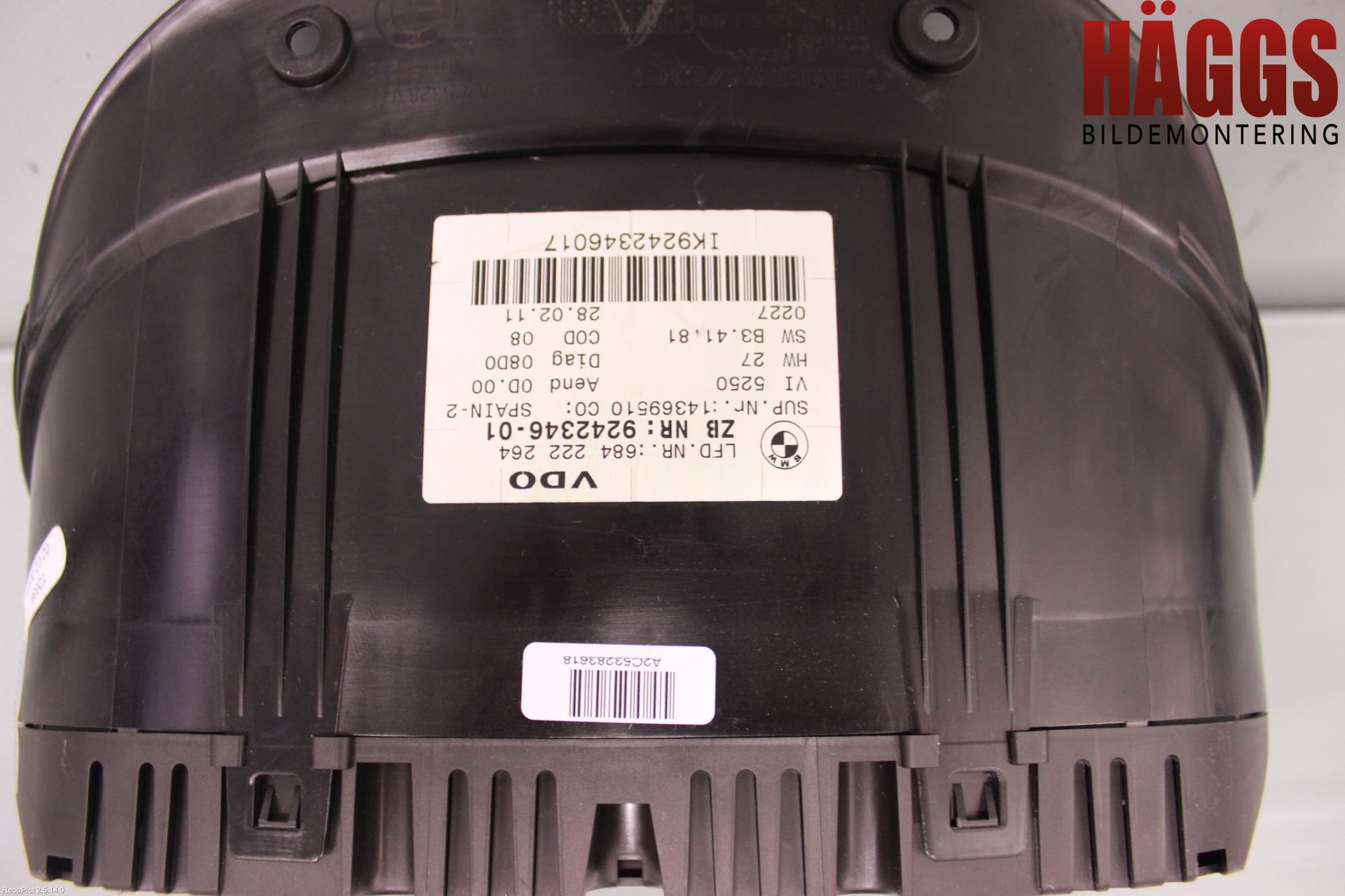BMW 3 E90/91 SED/TOU 05-12 Instrument Komb