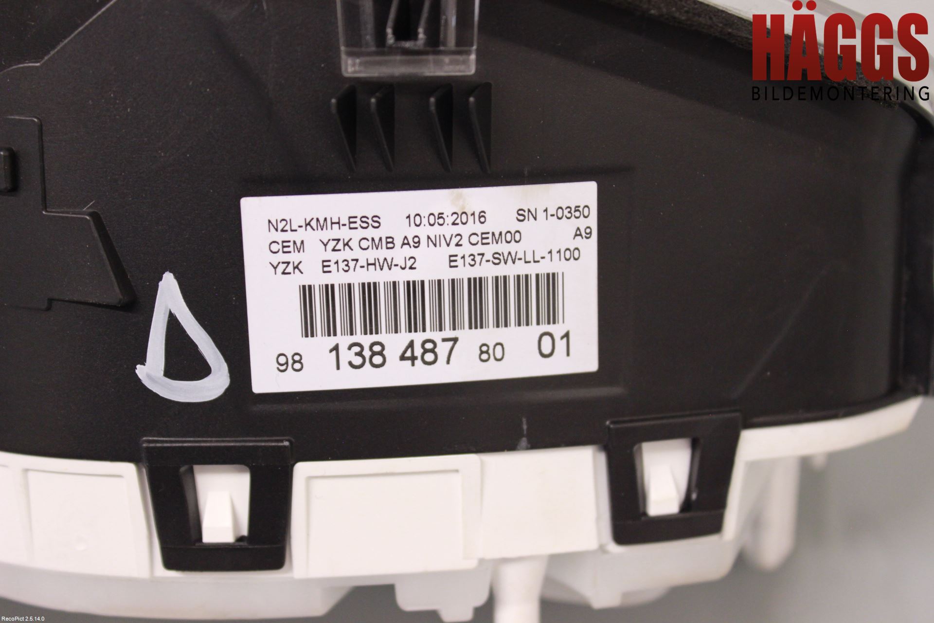 Peugeot PEUGOT 208 16-19 Instrument Komb