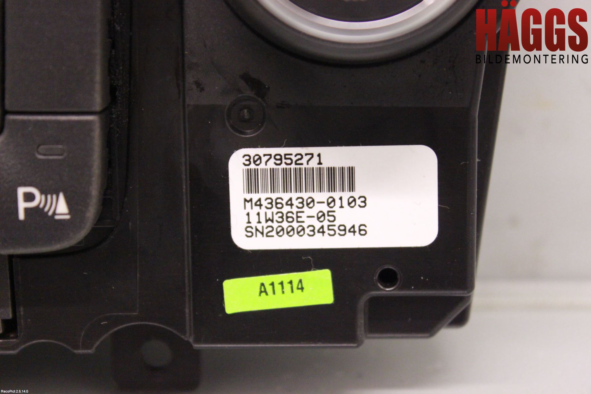 Volvo V60 11-13 Ac Styrenhet Ac Manöveren