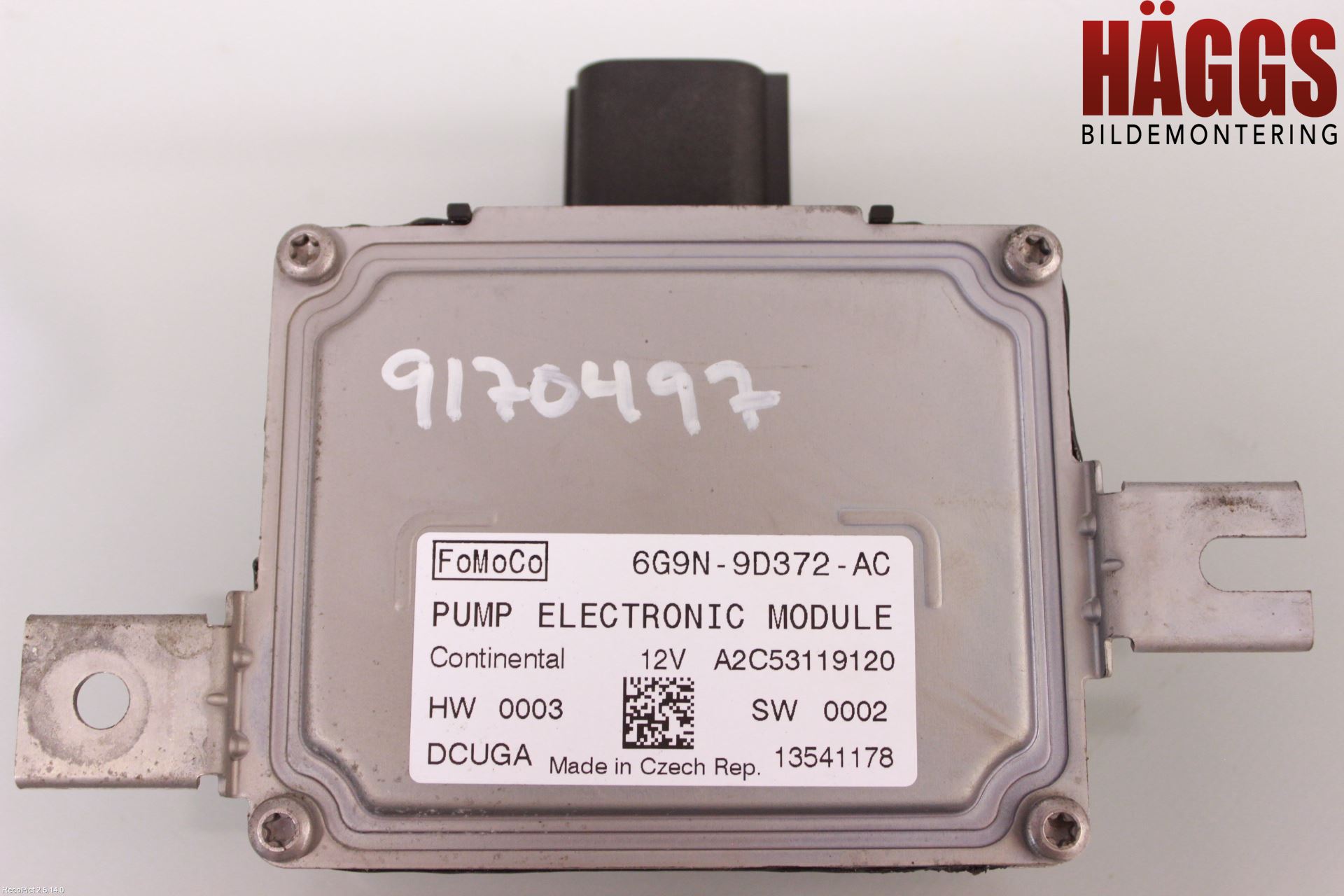 Volvo V60 11-13 Styrenhet Bränslepump