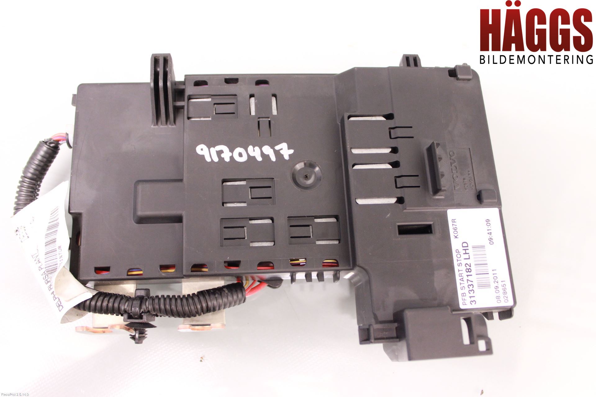 Volvo V60 11-13 Säkringsdosa-Elcentral