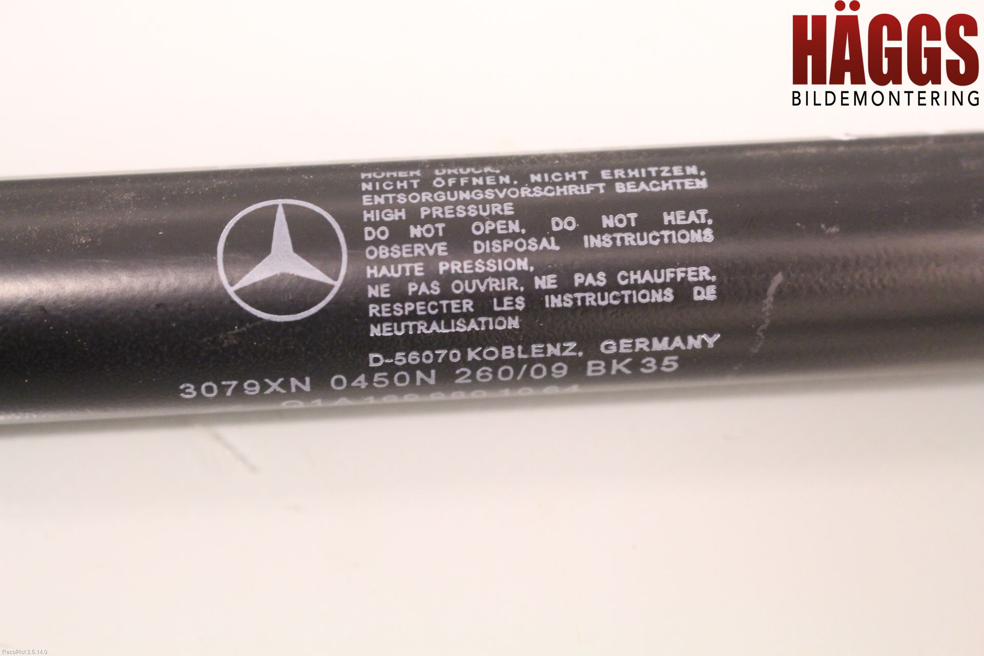 Mercedes-Benz MB B-KLASS (W245) 05-12 Gasfjäder Baklucka